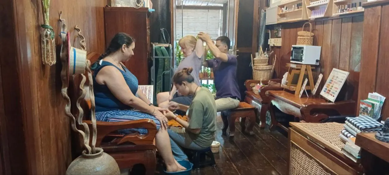 Seating area in Maison Model d'Angkor