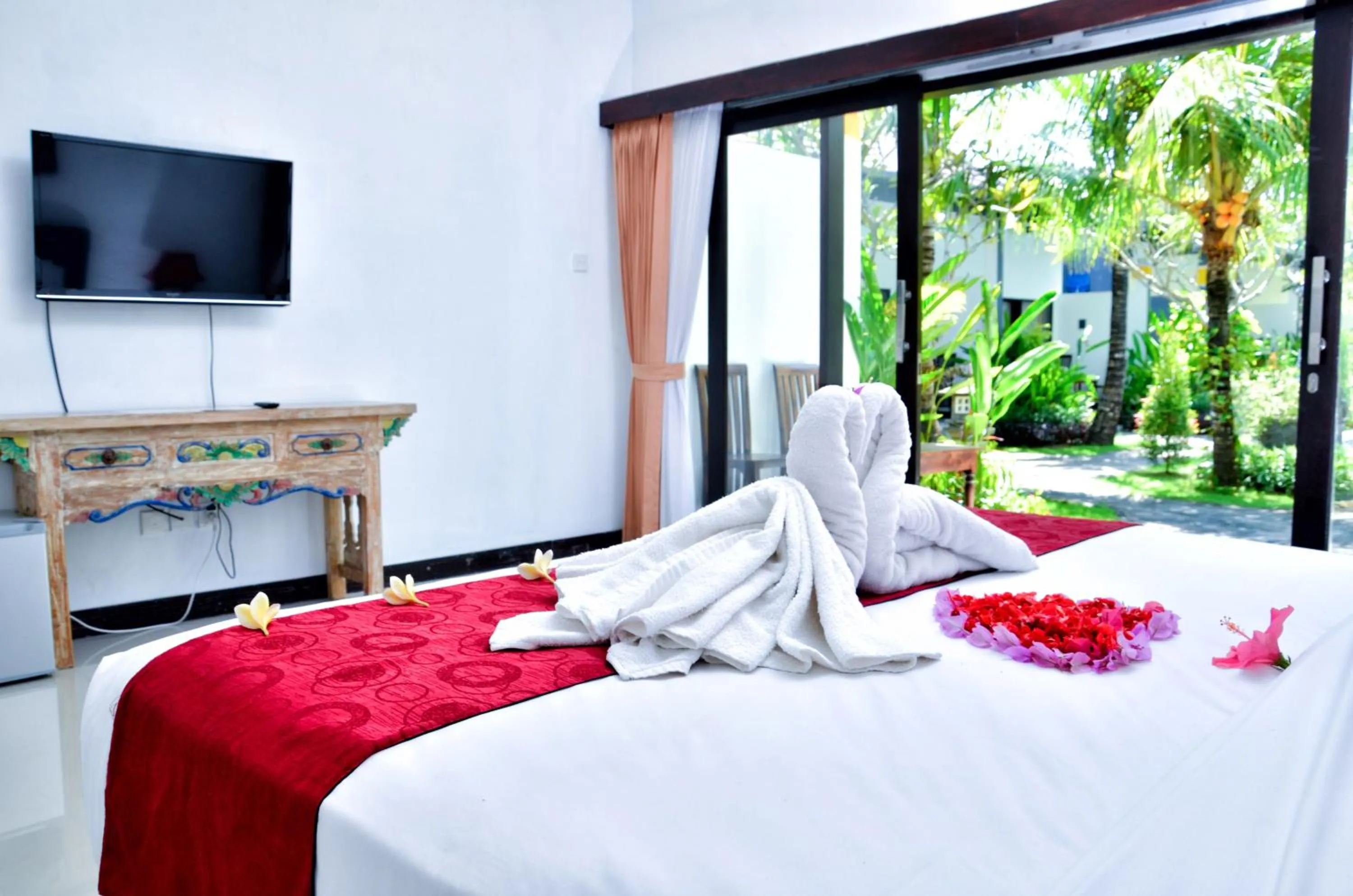 Bedroom, Bed in Palm Garden Bali