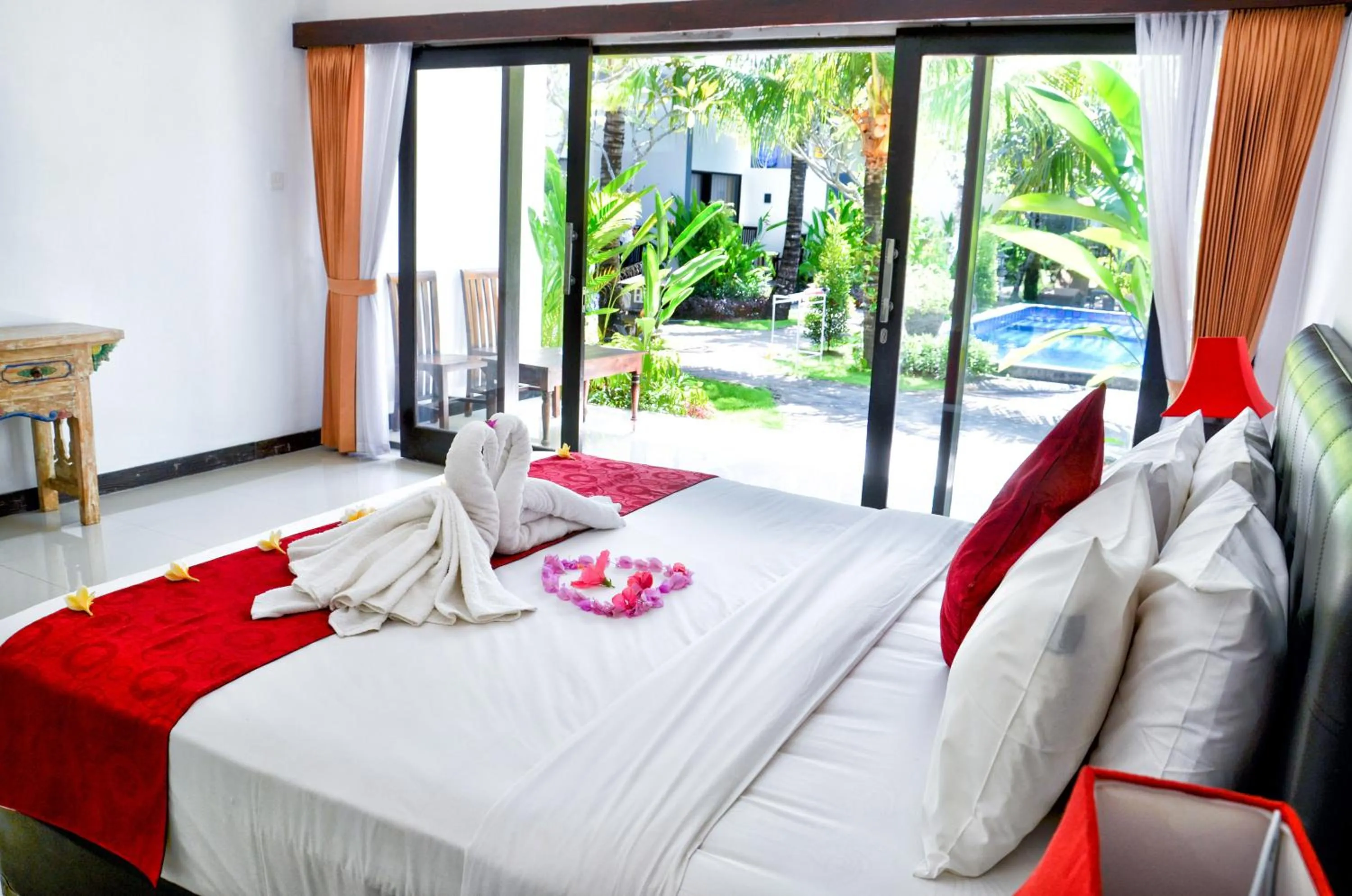 Bedroom, Bed in Palm Garden Bali