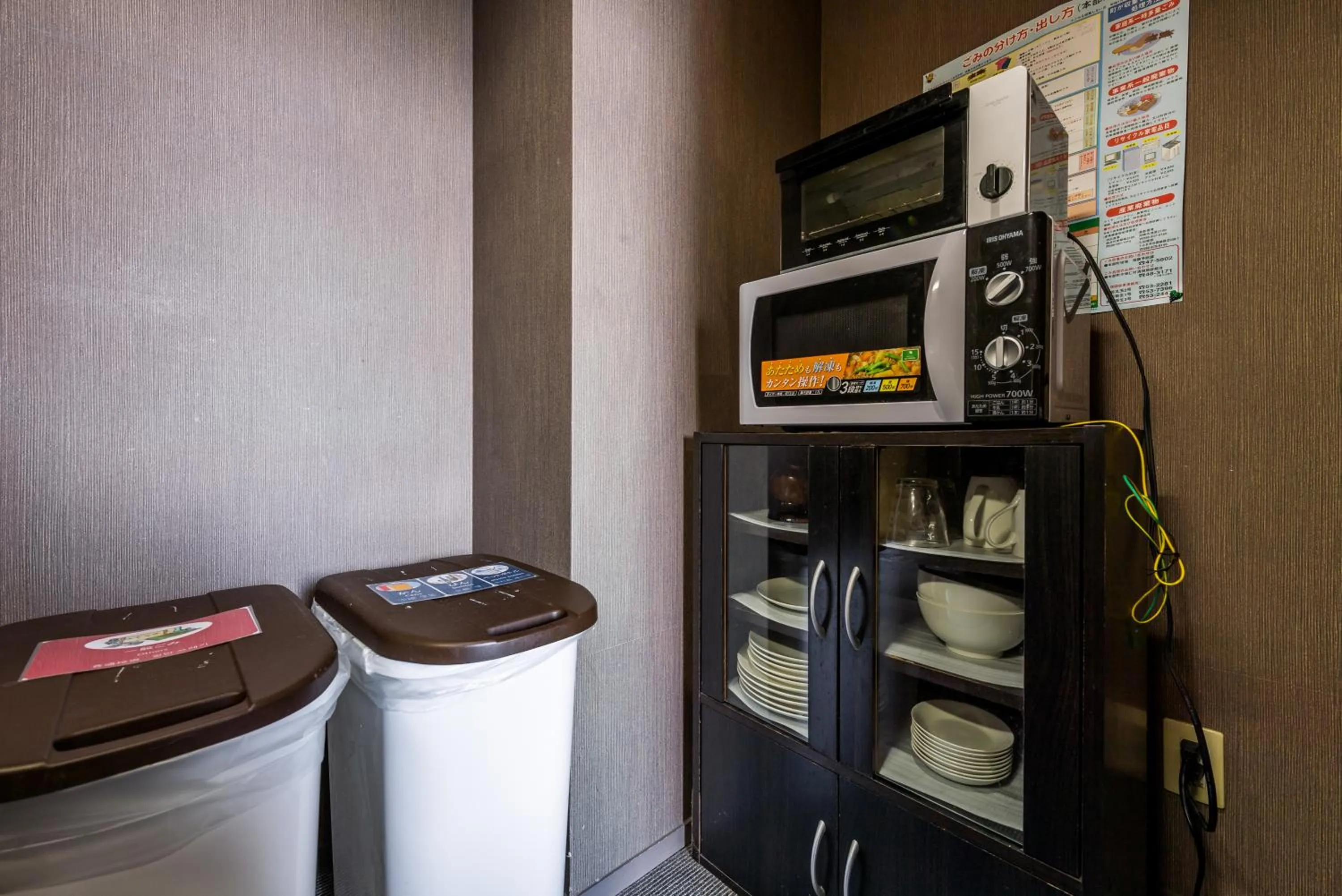 Communal kitchen in E-horizon Resort Condominium Sesoko