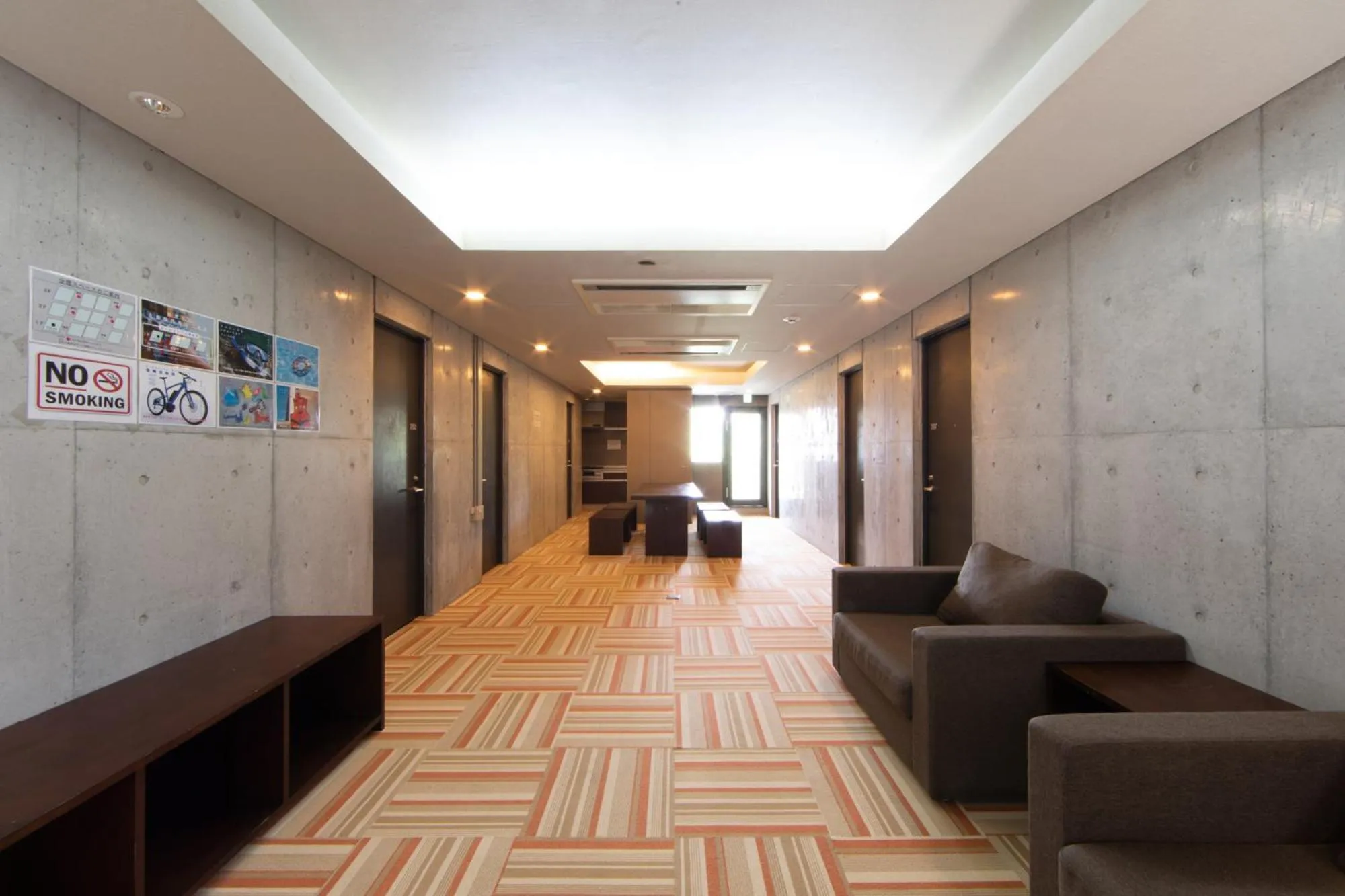 Communal lounge/ TV room in E-horizon Resort Condominium Sesoko