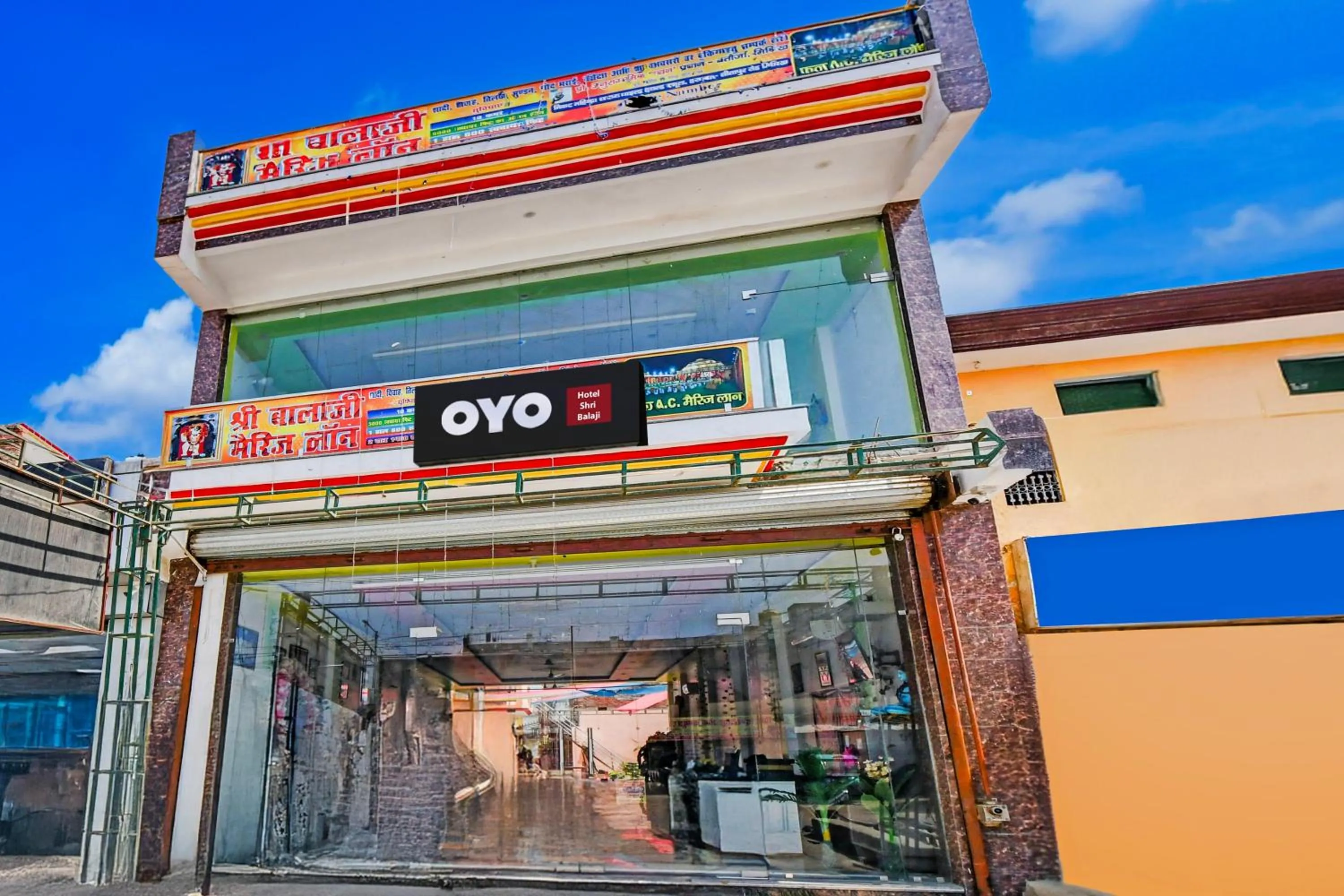 Facade/entrance in Hotel O Shri Balaji Marriage Lawn And Hotel