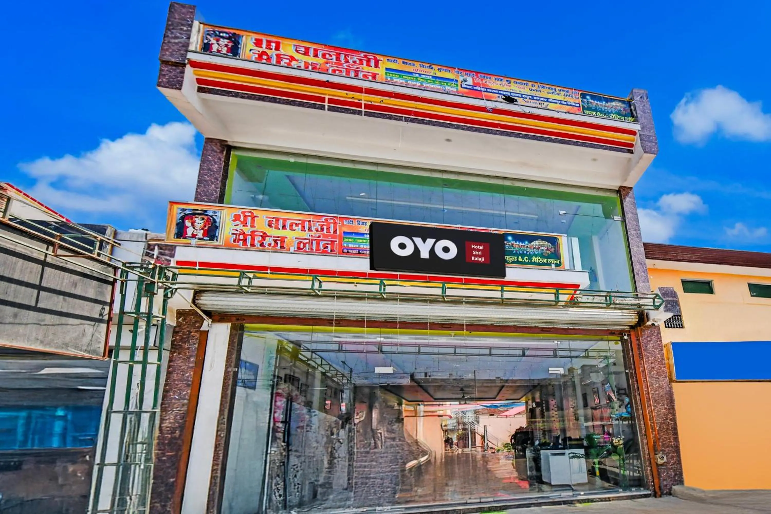 Facade/entrance in Hotel O Shri Balaji Marriage Lawn And Hotel