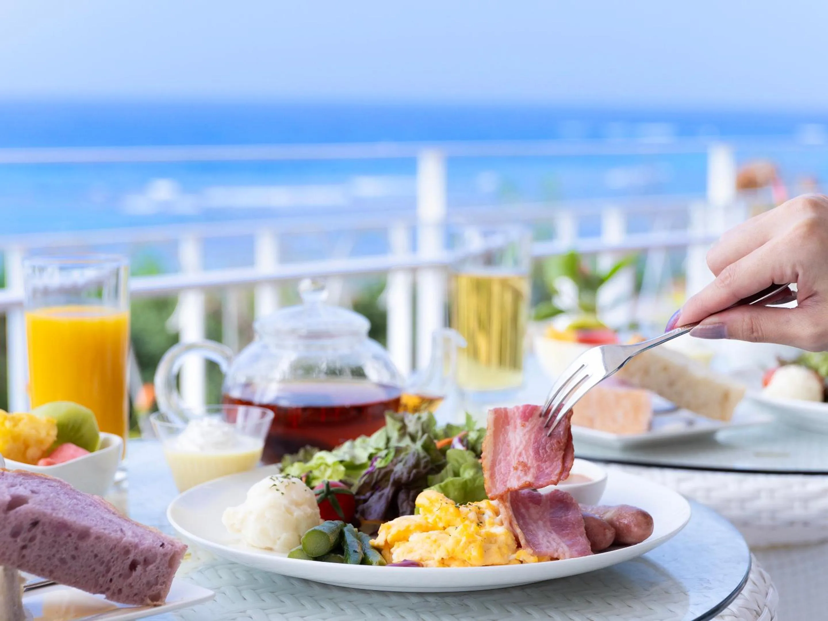 Sea view in Umi No Terrace Yomitan Toya