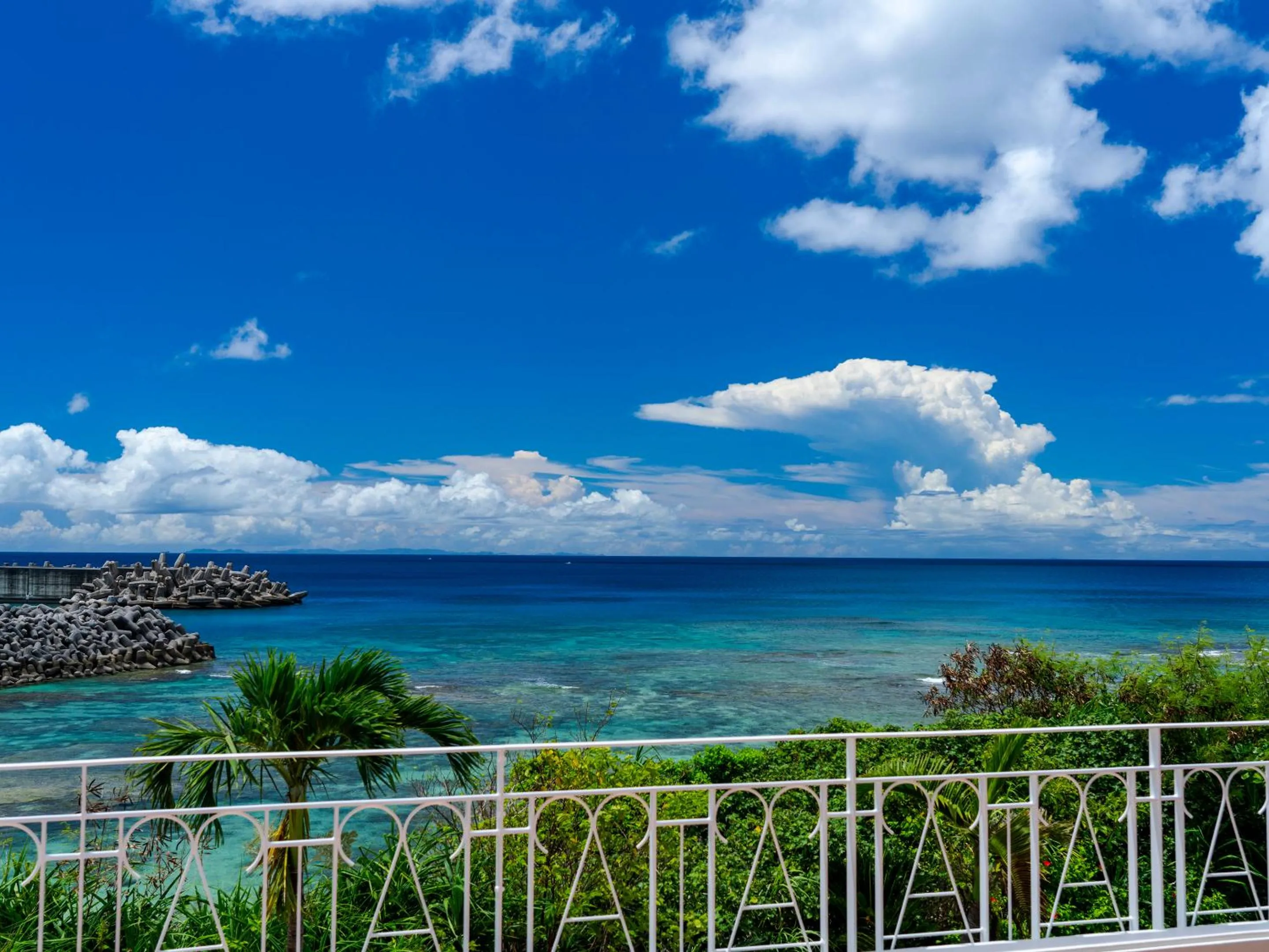 Beach in Umi No Terrace Yomitan Toya