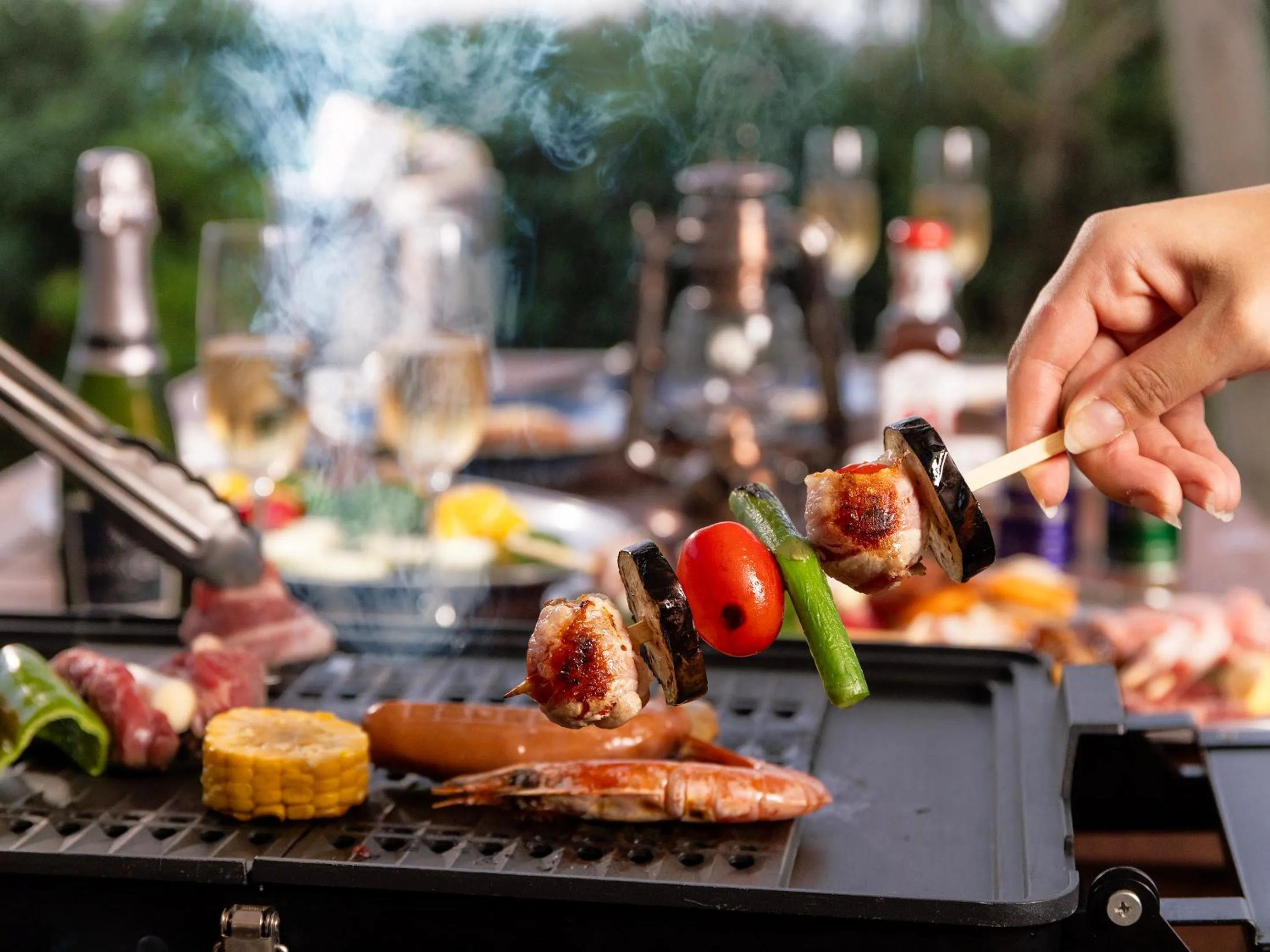 BBQ facilities in Umi No Terrace Yomitan Toya