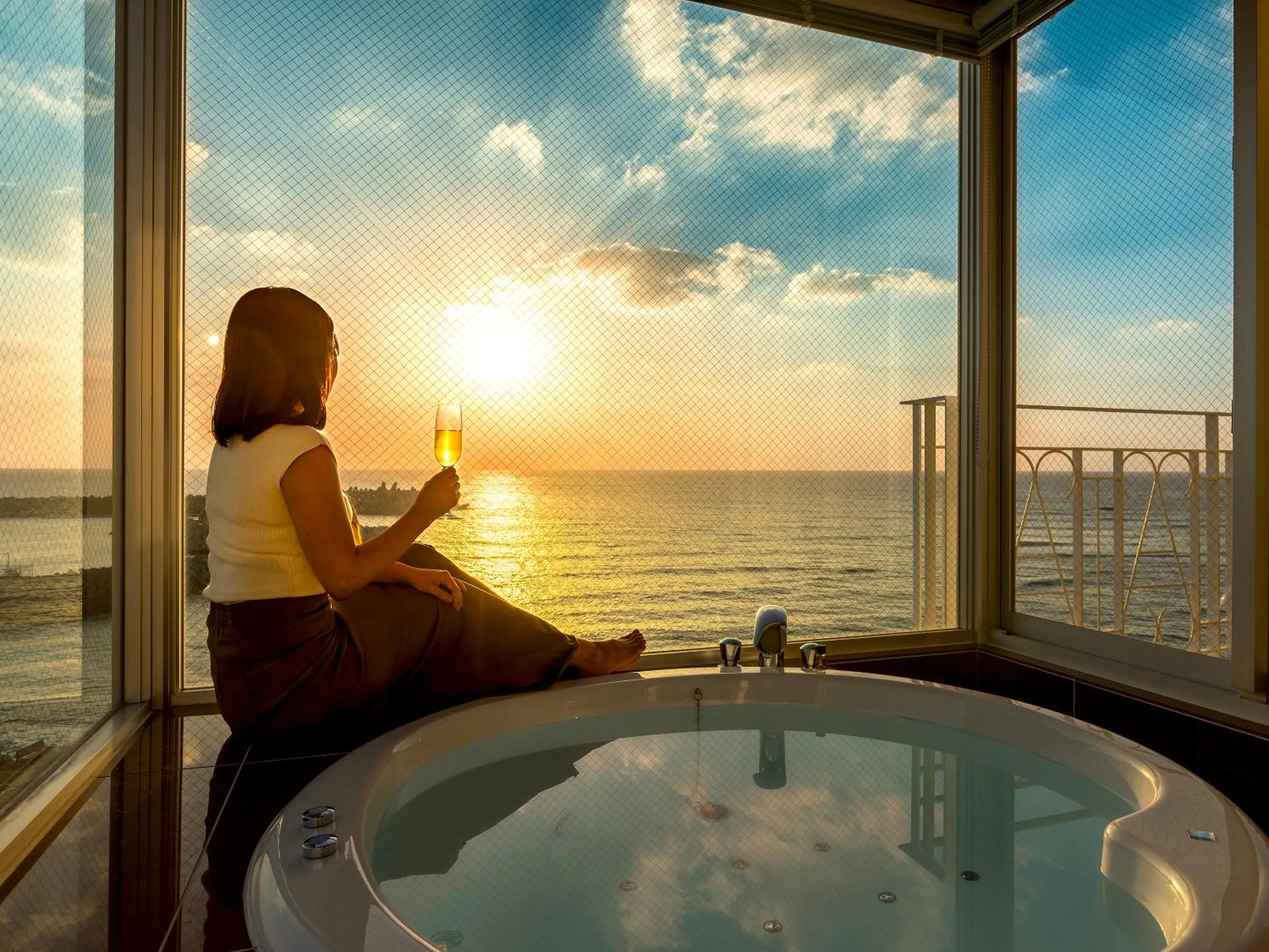 Bathroom in Umi No Terrace Yomitan Toya