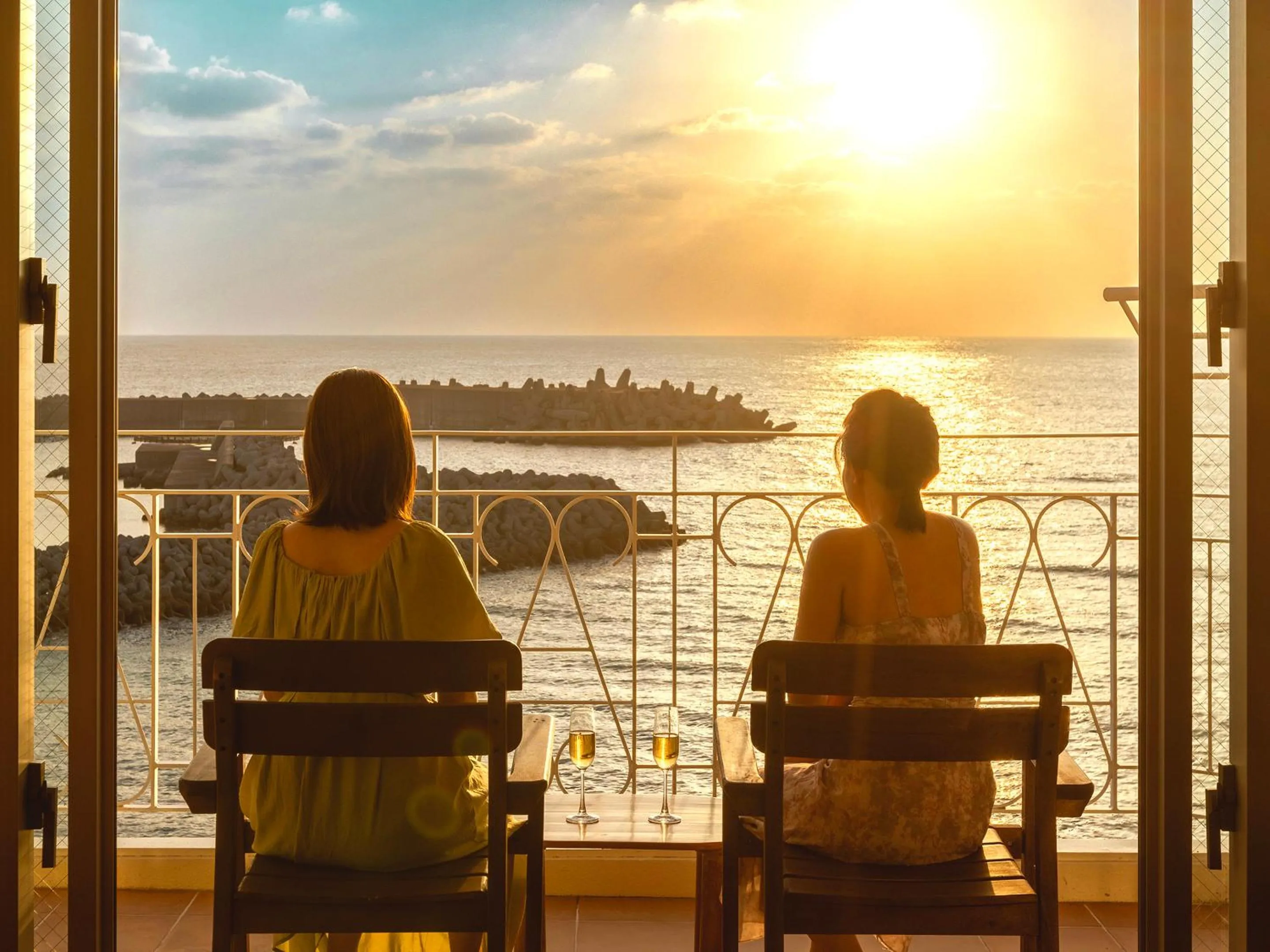 Sea view in Umi No Terrace Yomitan Toya