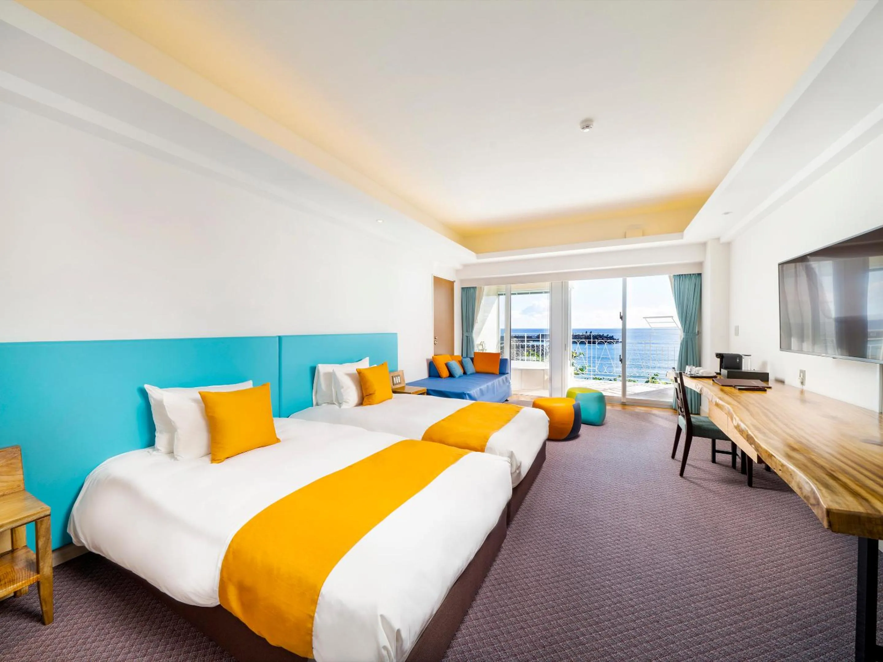 Photo of the whole room in Umi No Terrace Yomitan Toya