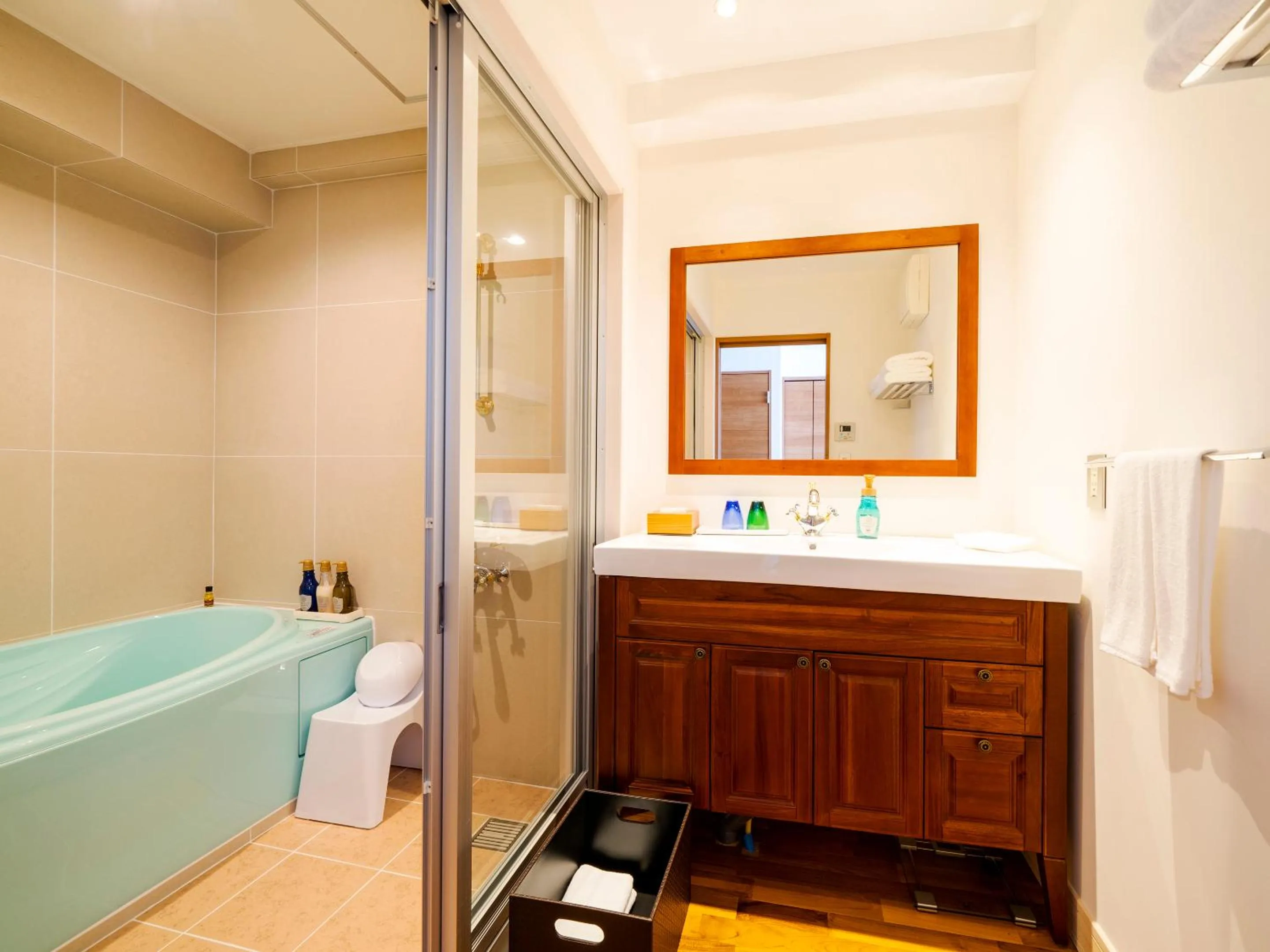 Bathroom in Umi No Terrace Yomitan Toya