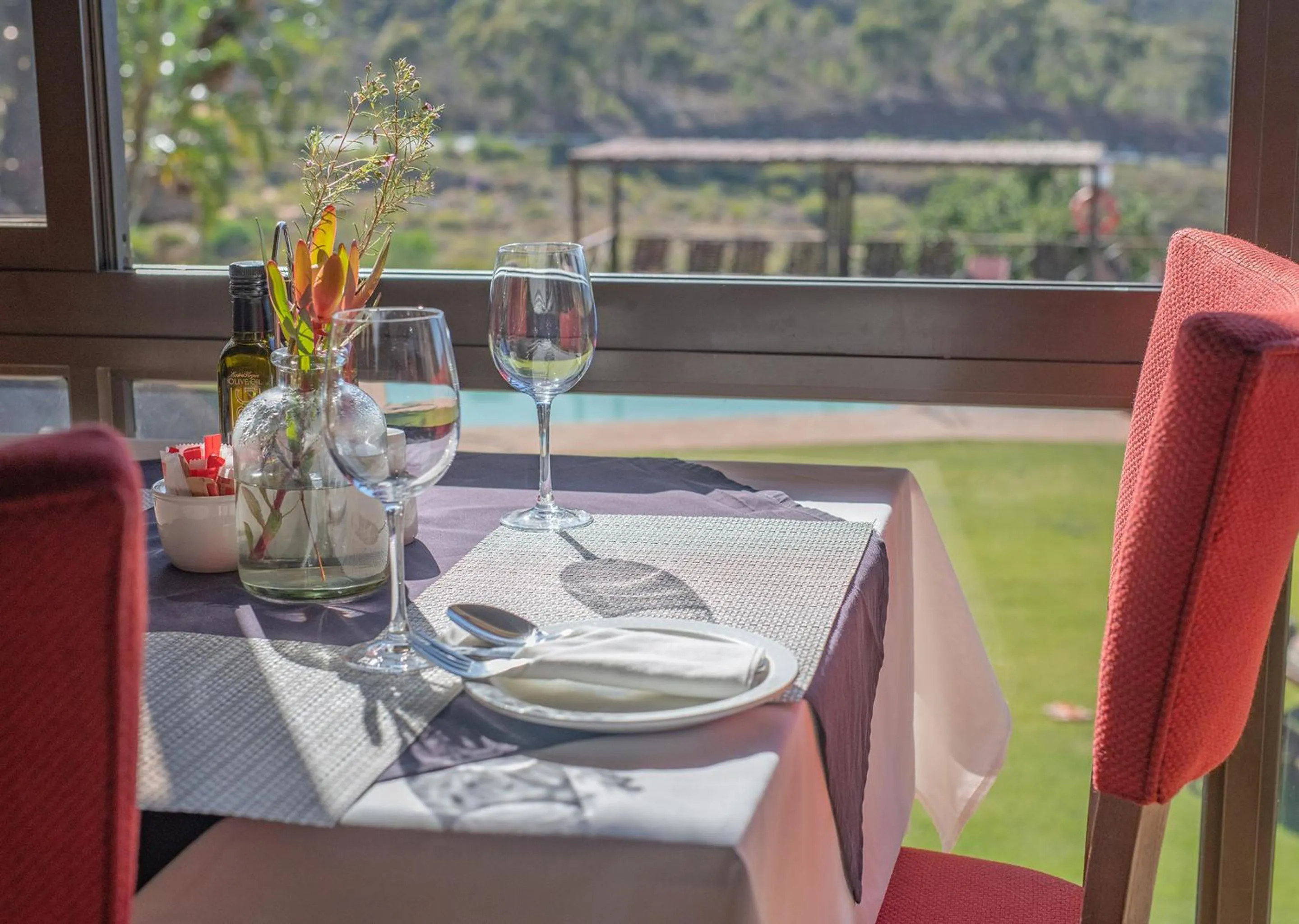 Patio in Piekenierskloof Mountain Resort by Dream Resorts