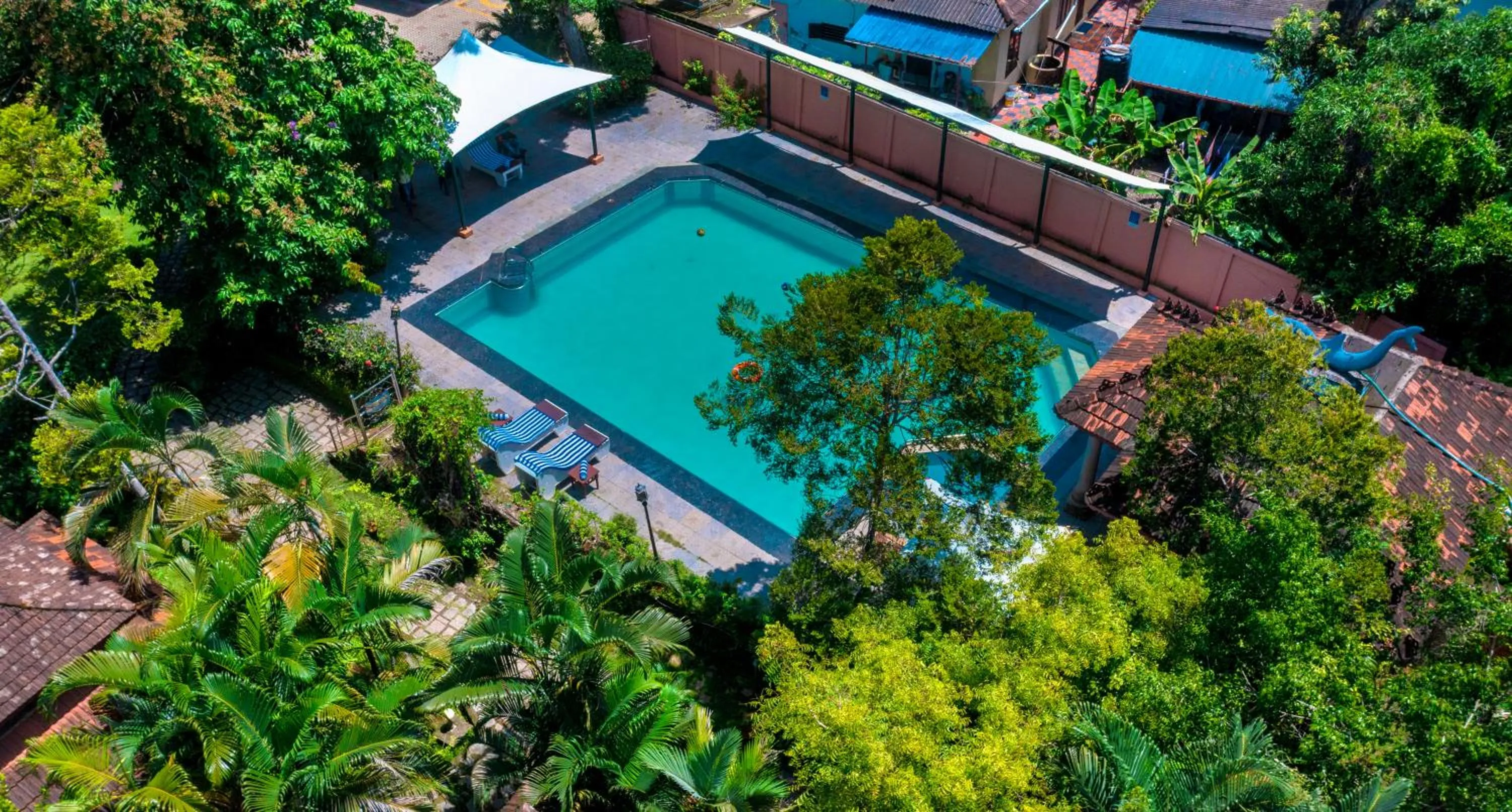 Swimming pool in Pagoda Resorts Alleppey