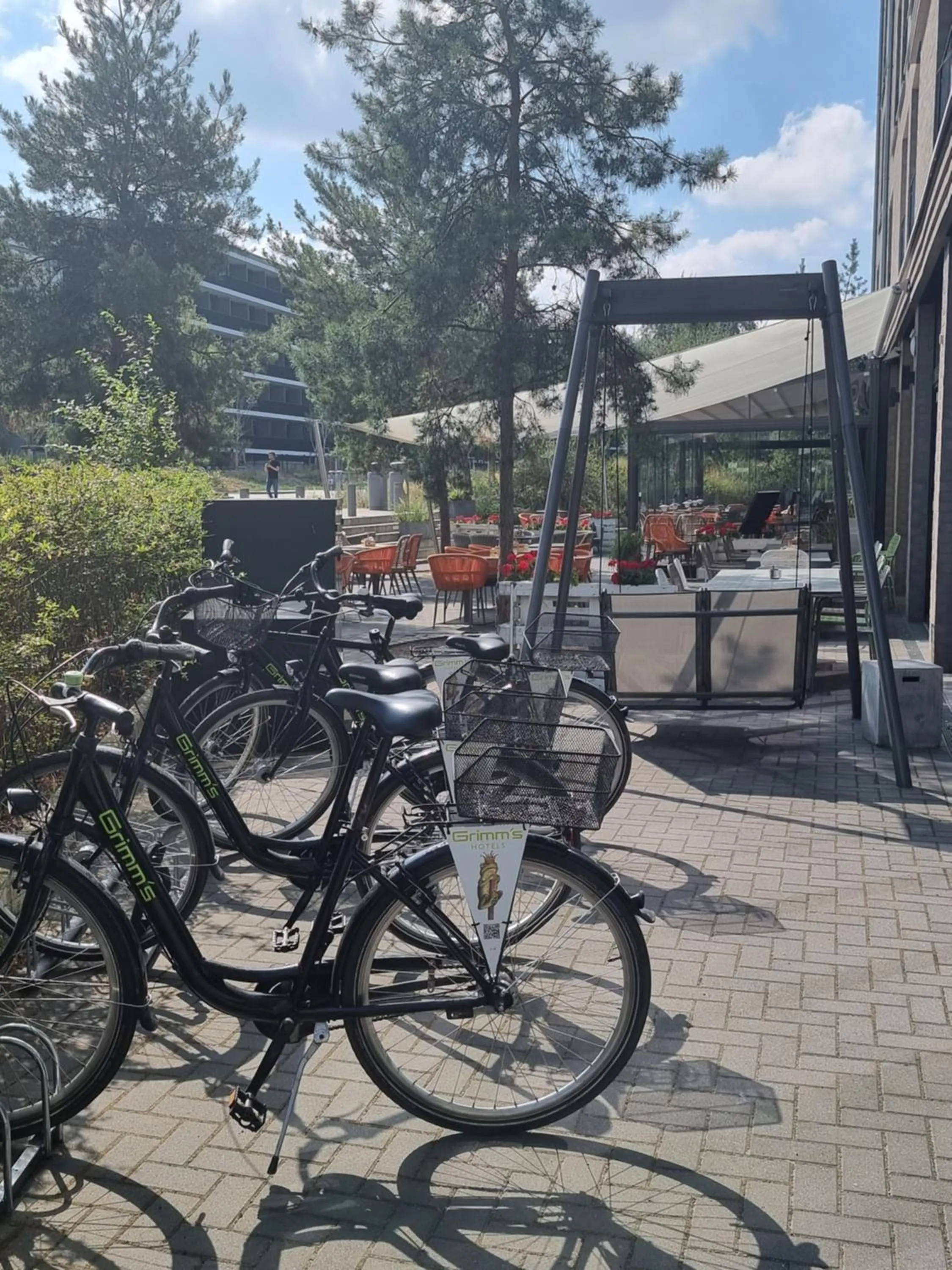 Cycling in Grimm's Potsdamer Platz