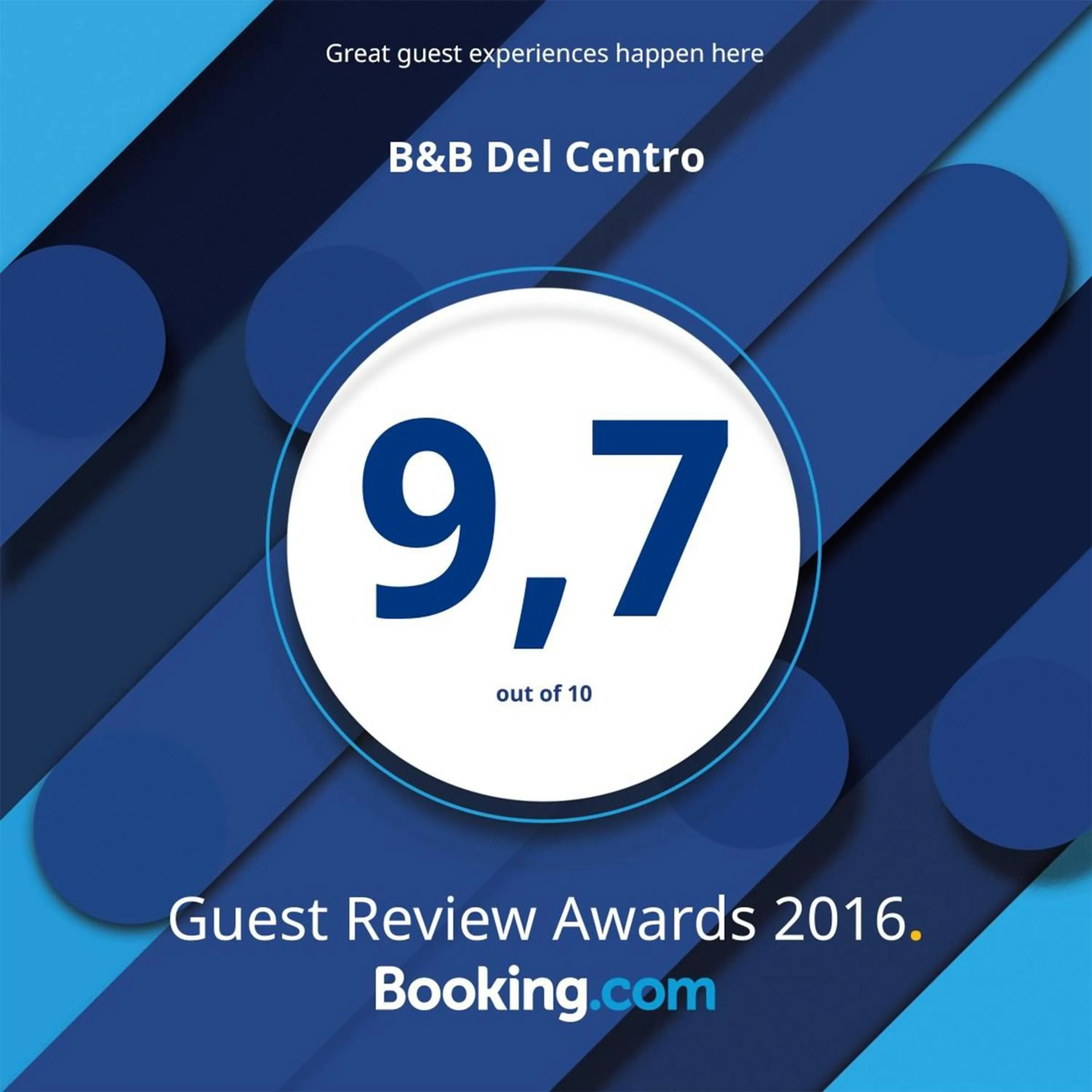 Certificate/Award in B&B Del Centro e SPA