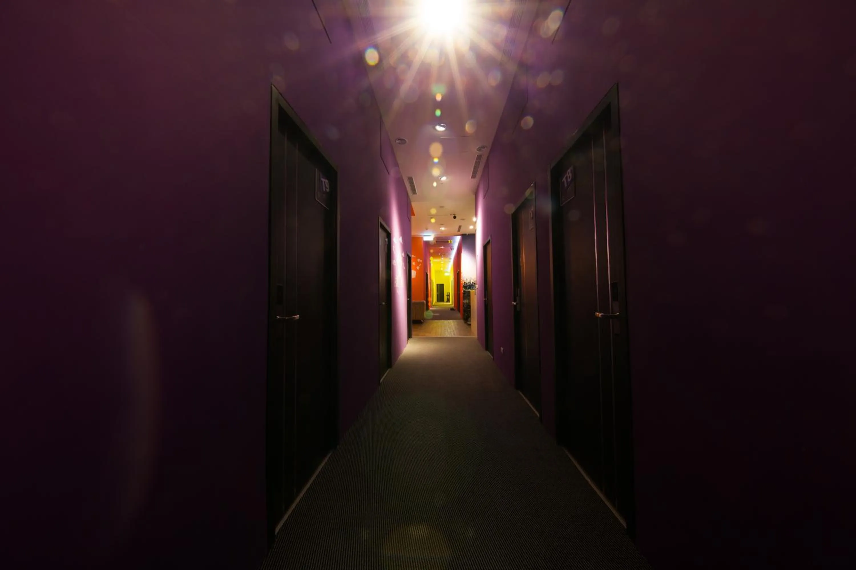 Decorative detail in SleepBox Hostel