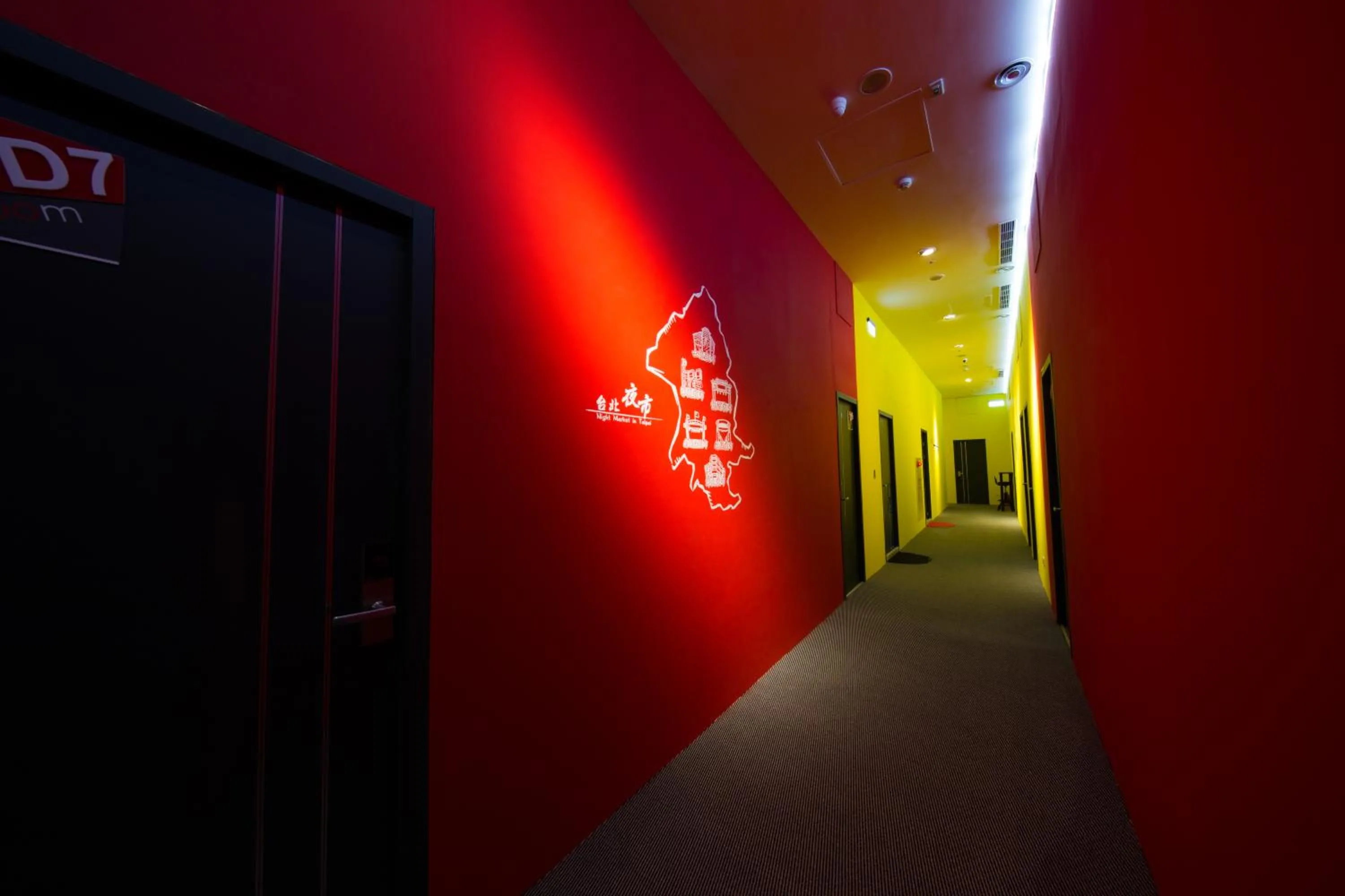 Decorative detail in SleepBox Hostel