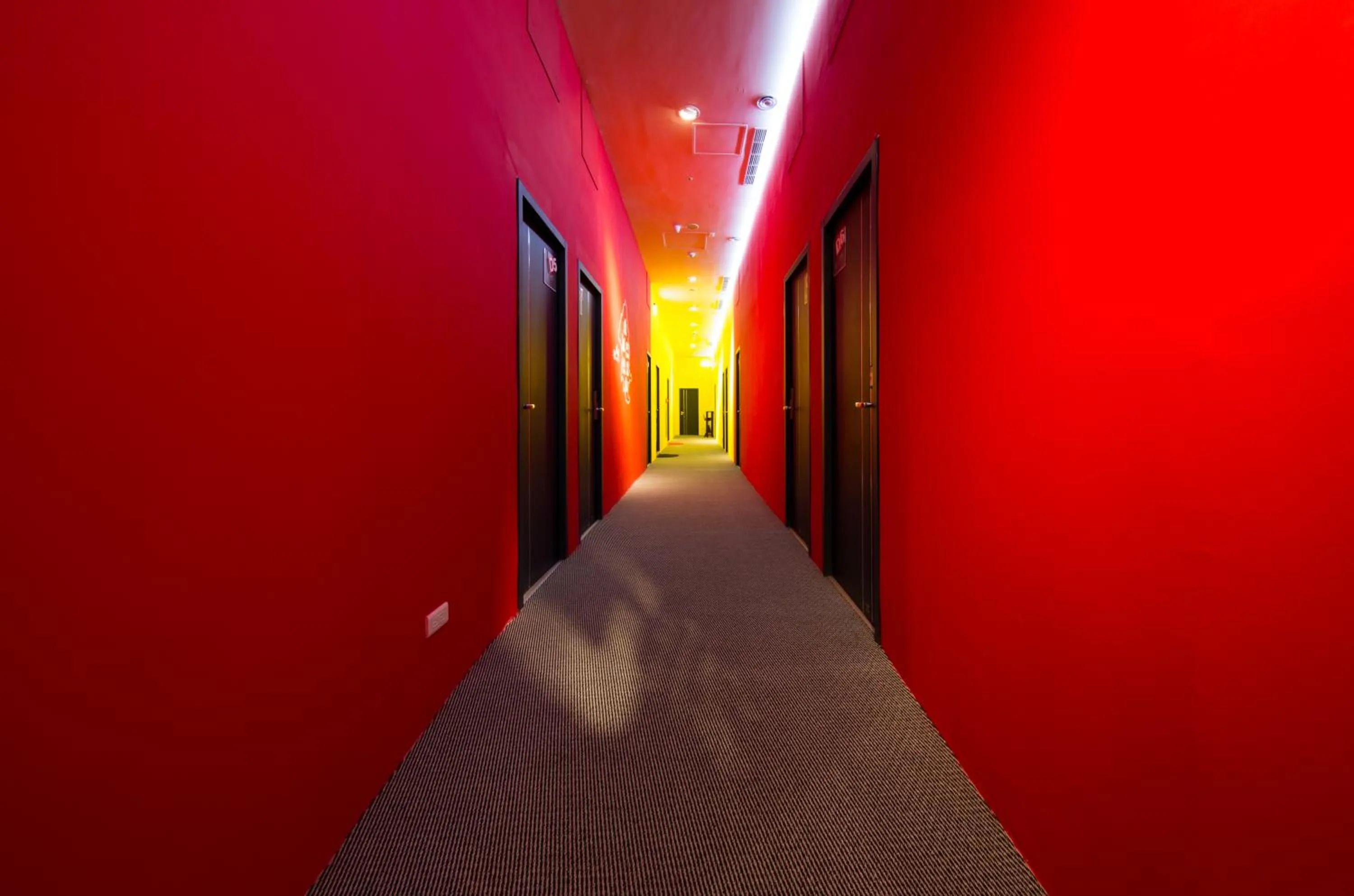 Decorative detail in SleepBox Hostel