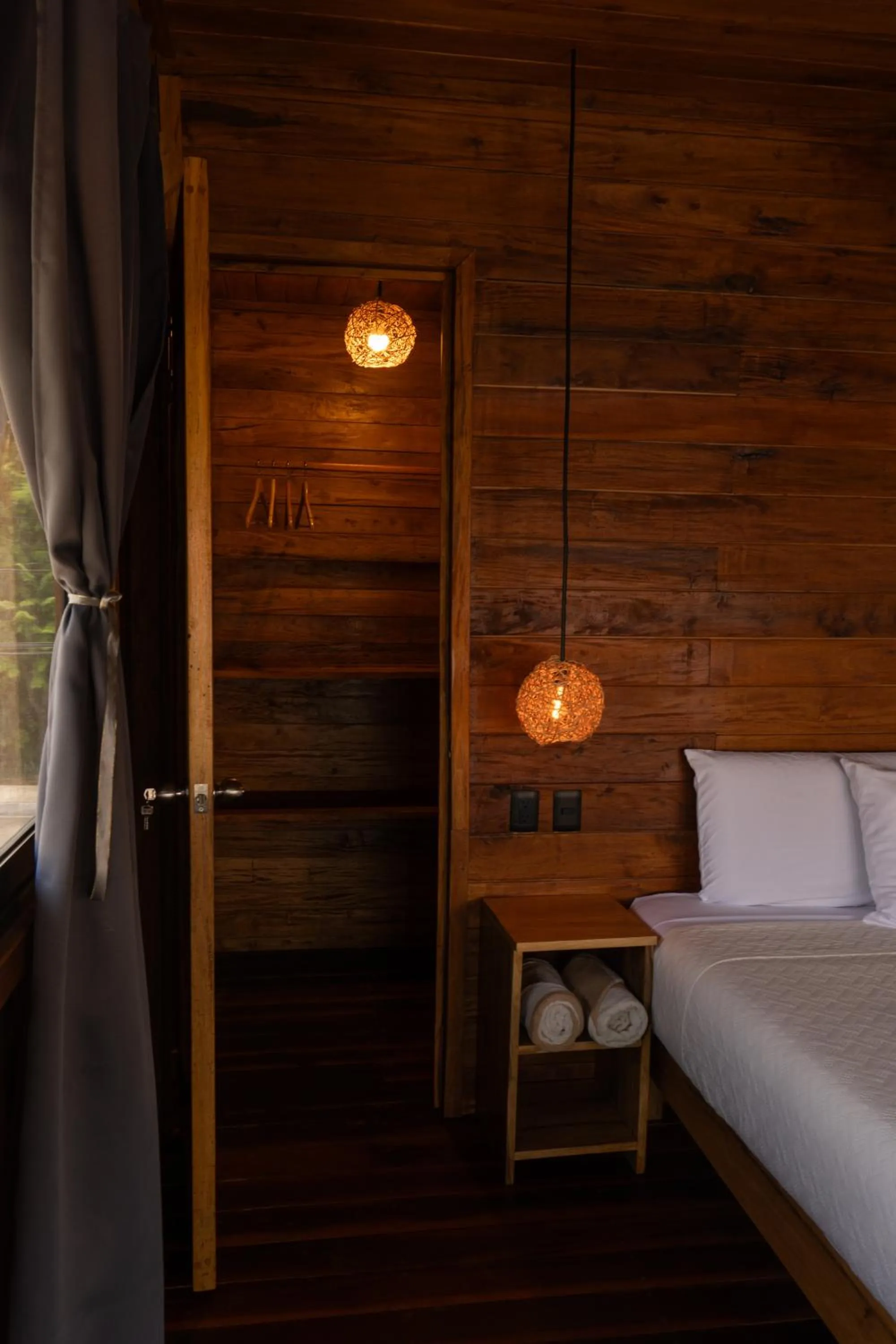 Bed in Hotel Solana Bacalar Lakefront