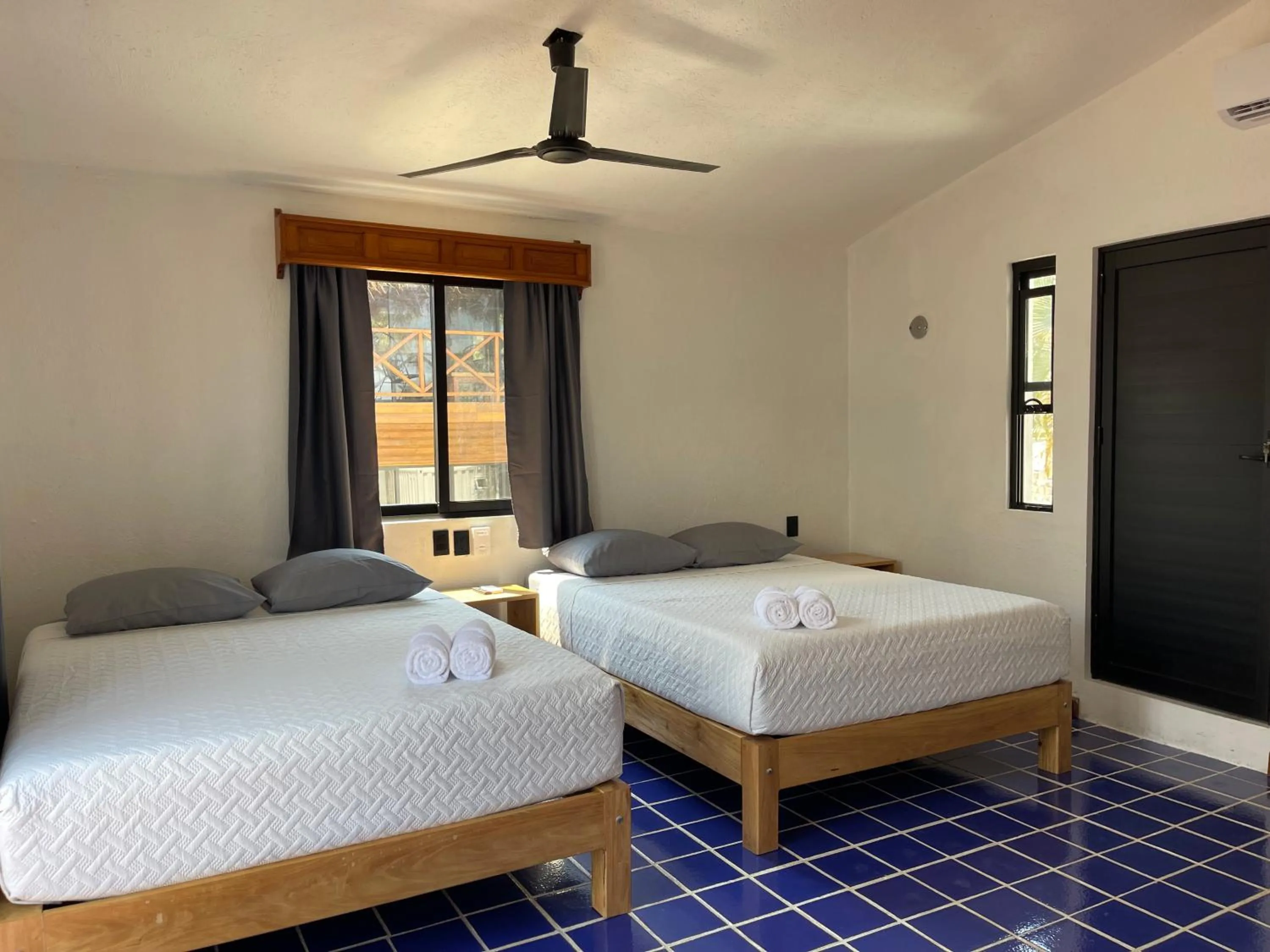 Bed in Hotel Solana Bacalar Lakefront