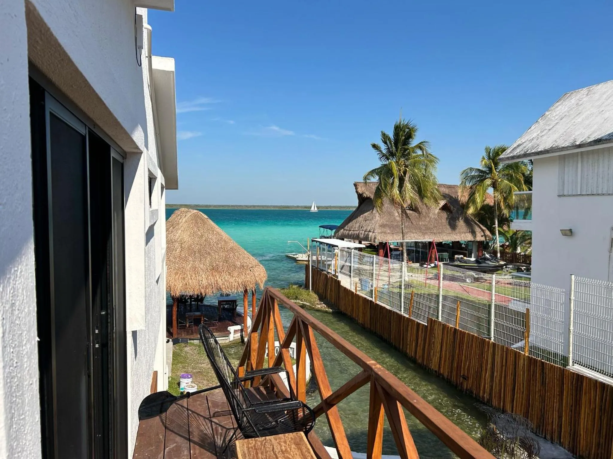 Balcony/Terrace in Hotel Solana Bacalar Lakefront