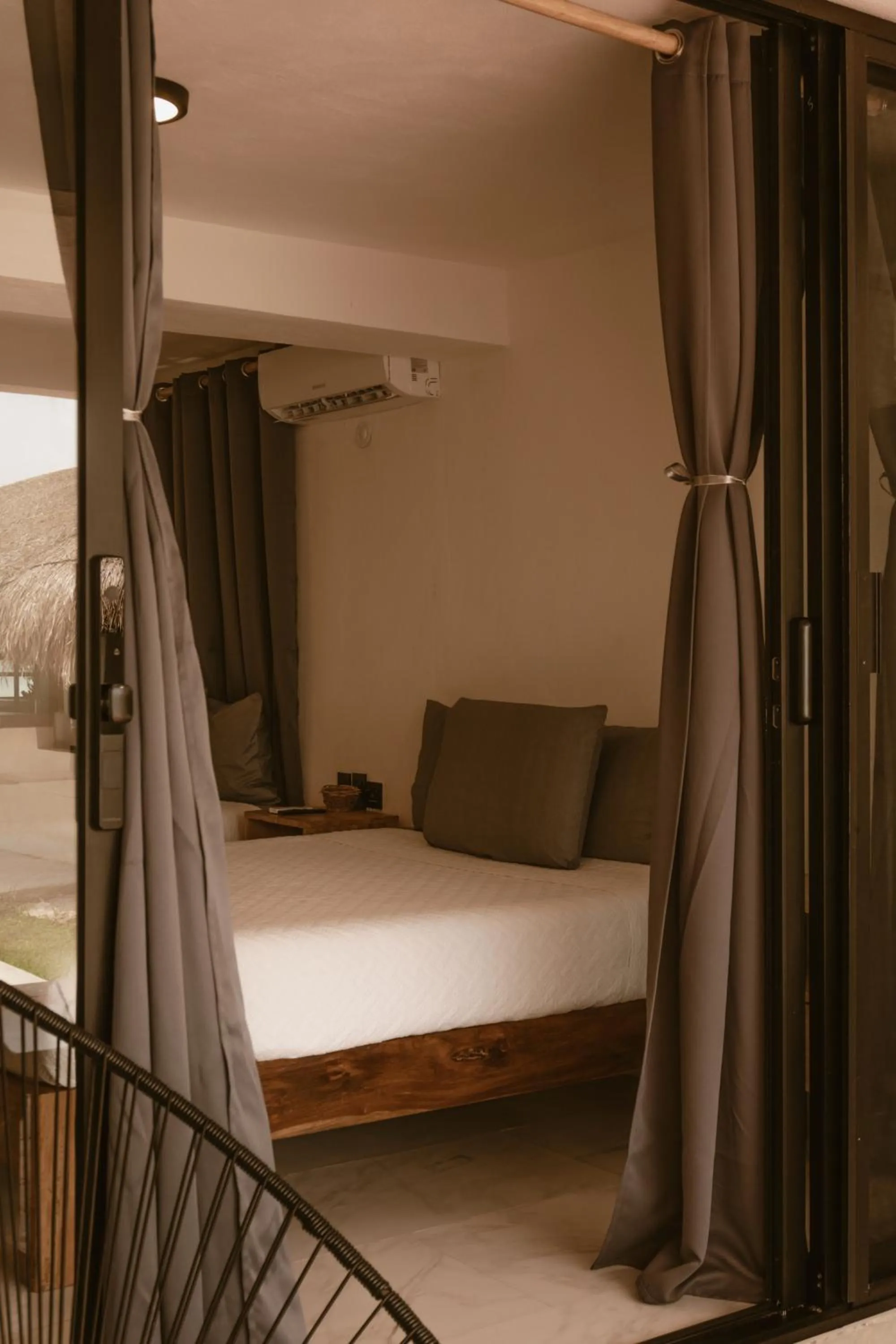 Bed in Hotel Solana Bacalar Lakefront