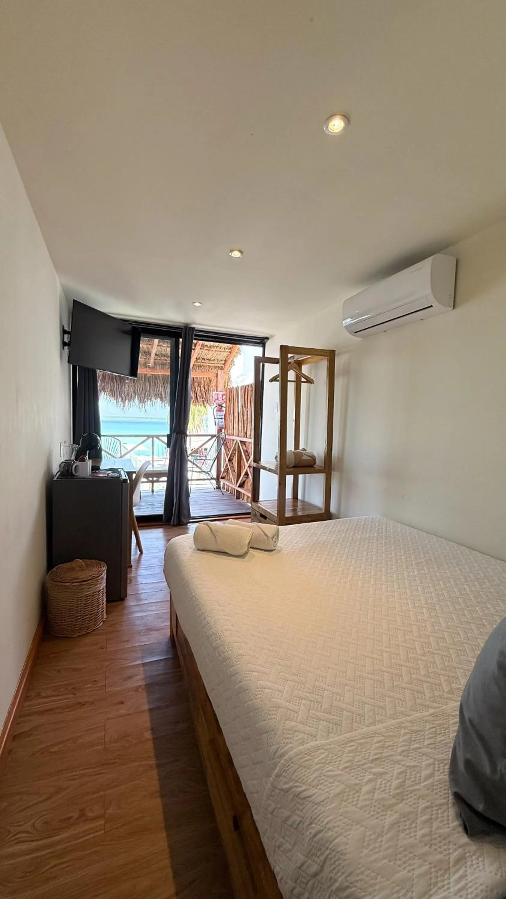 Bed in Hotel Solana Bacalar Lakefront