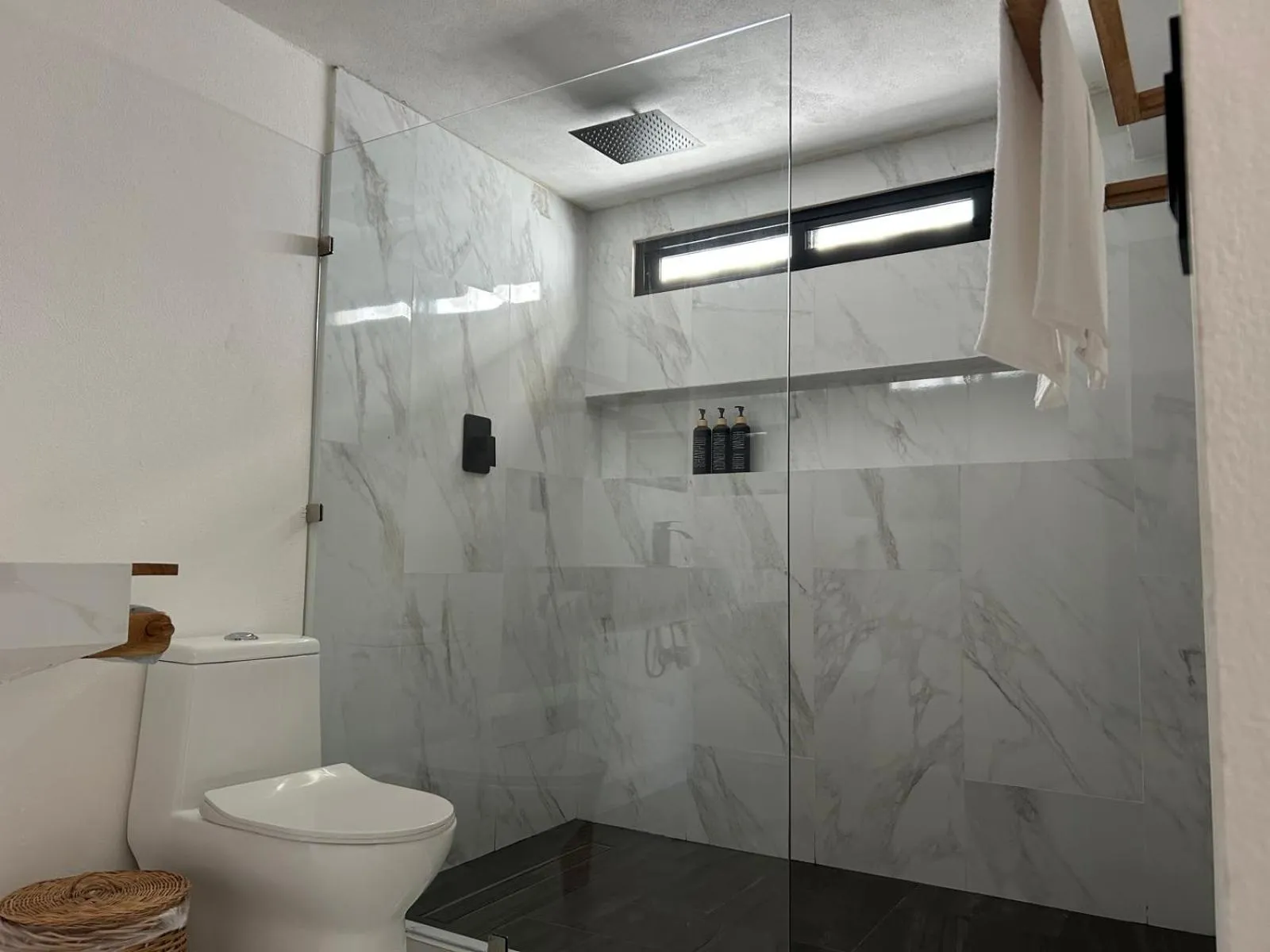 Shower in Hotel Solana Bacalar Lakefront