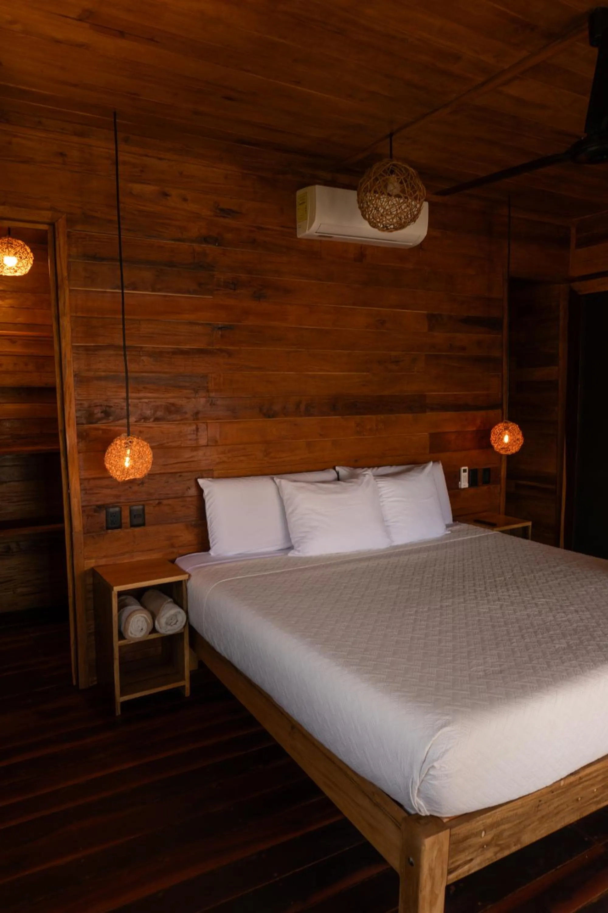 Bed in Hotel Solana Bacalar Lakefront