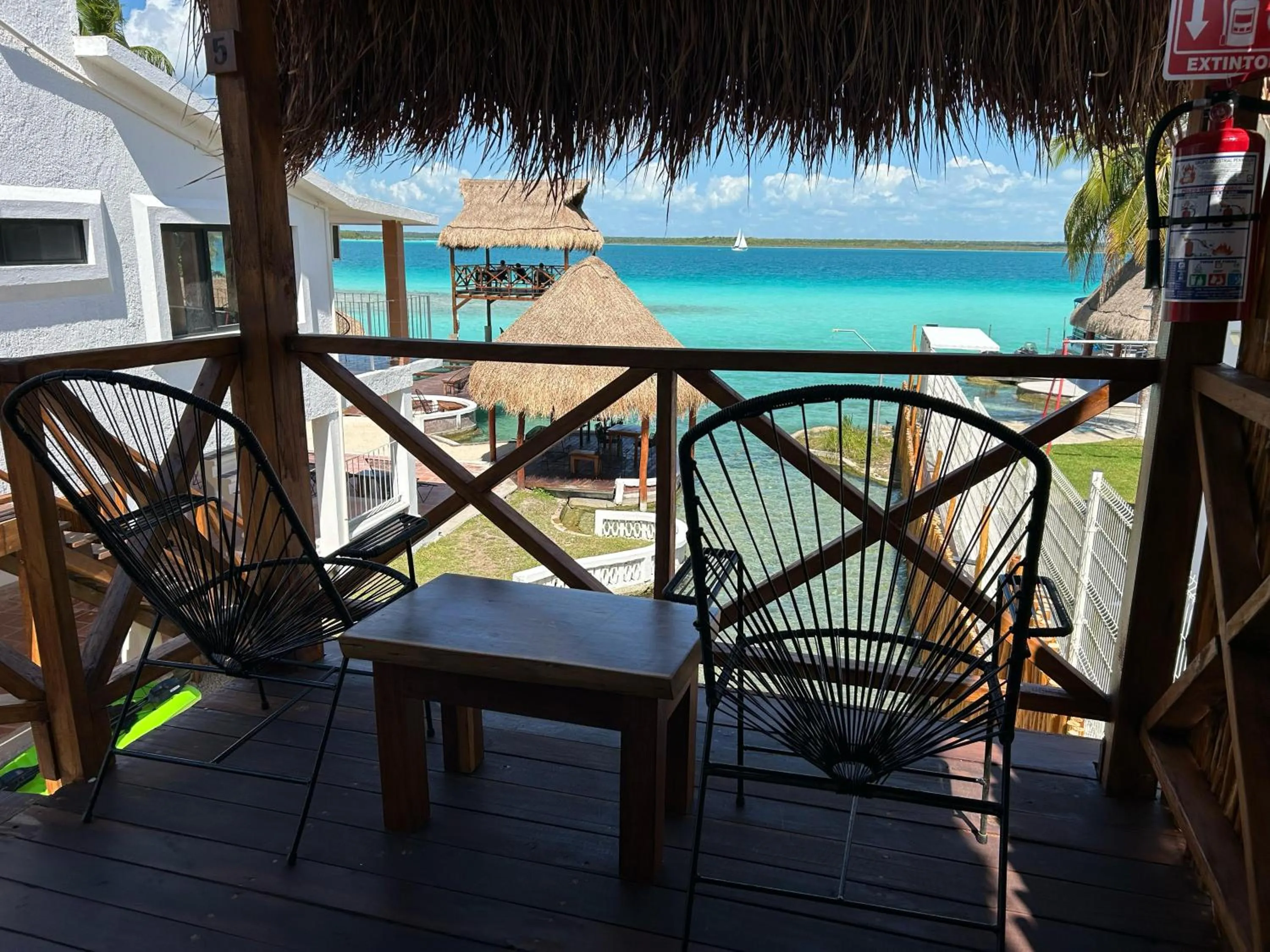 Balcony/Terrace in Hotel Solana Bacalar Lakefront