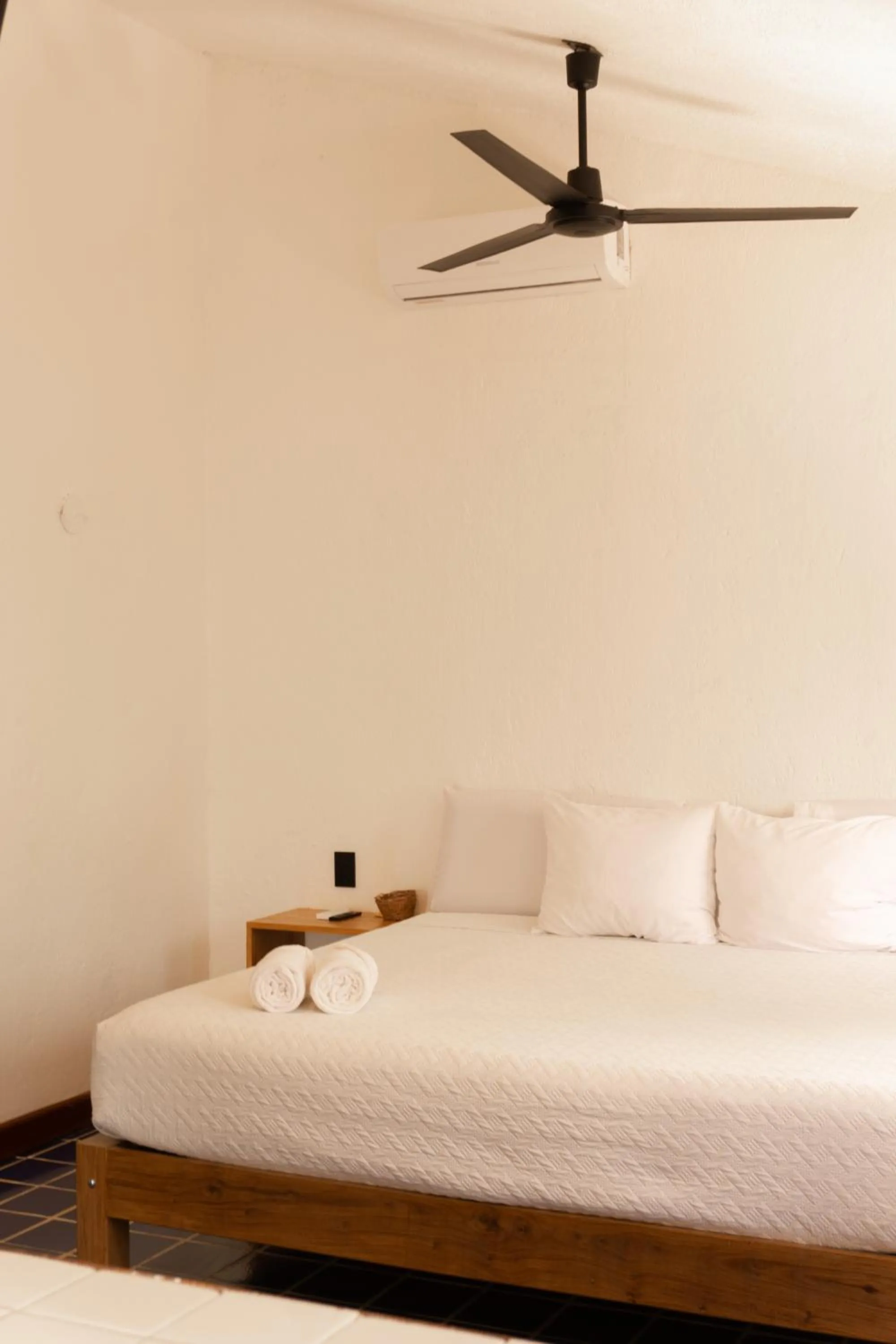 Bed in Hotel Solana Bacalar Lakefront