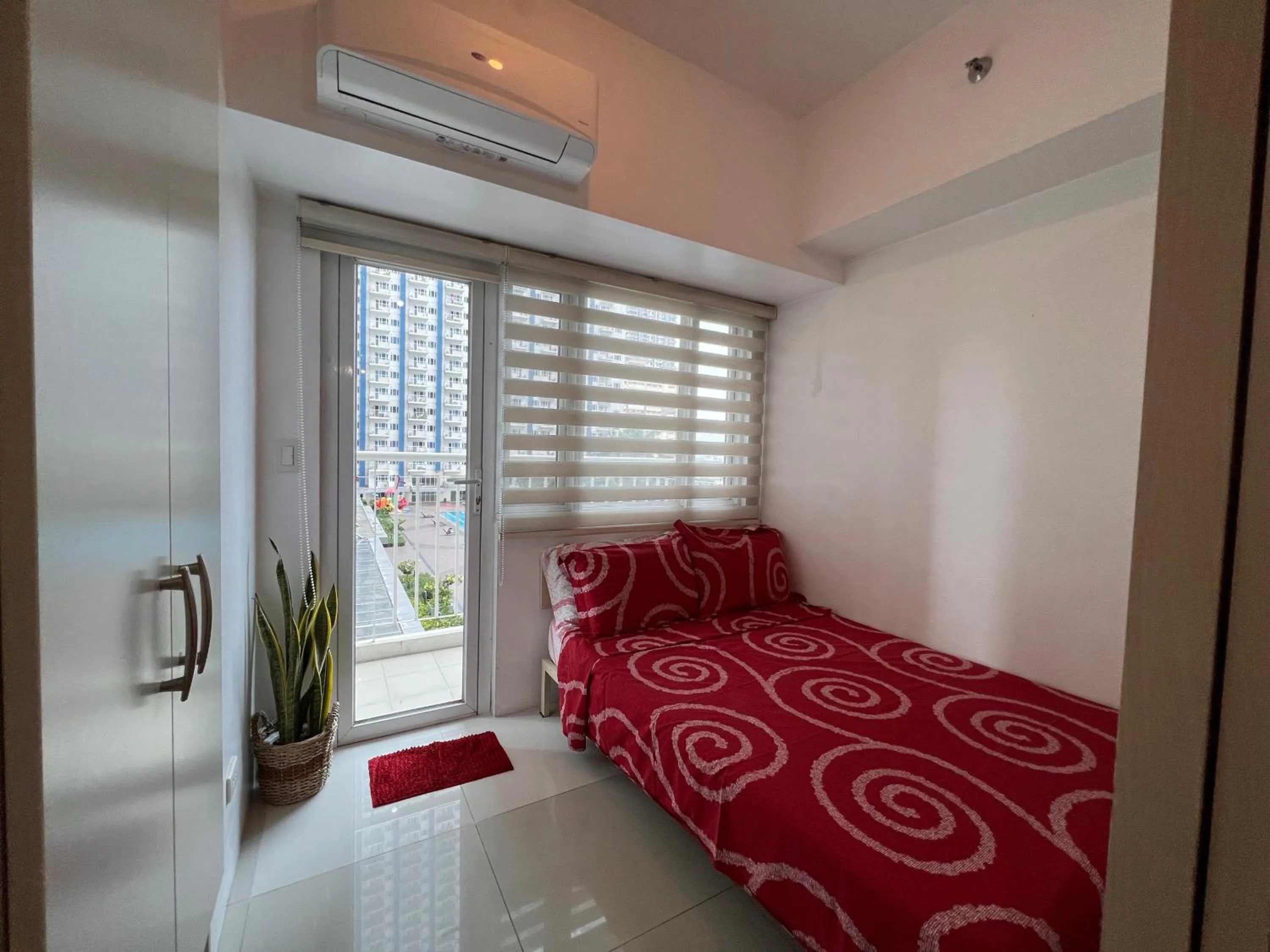 Bed in Studio Units at SM Light Residences Condo Beside Boni MRT Station