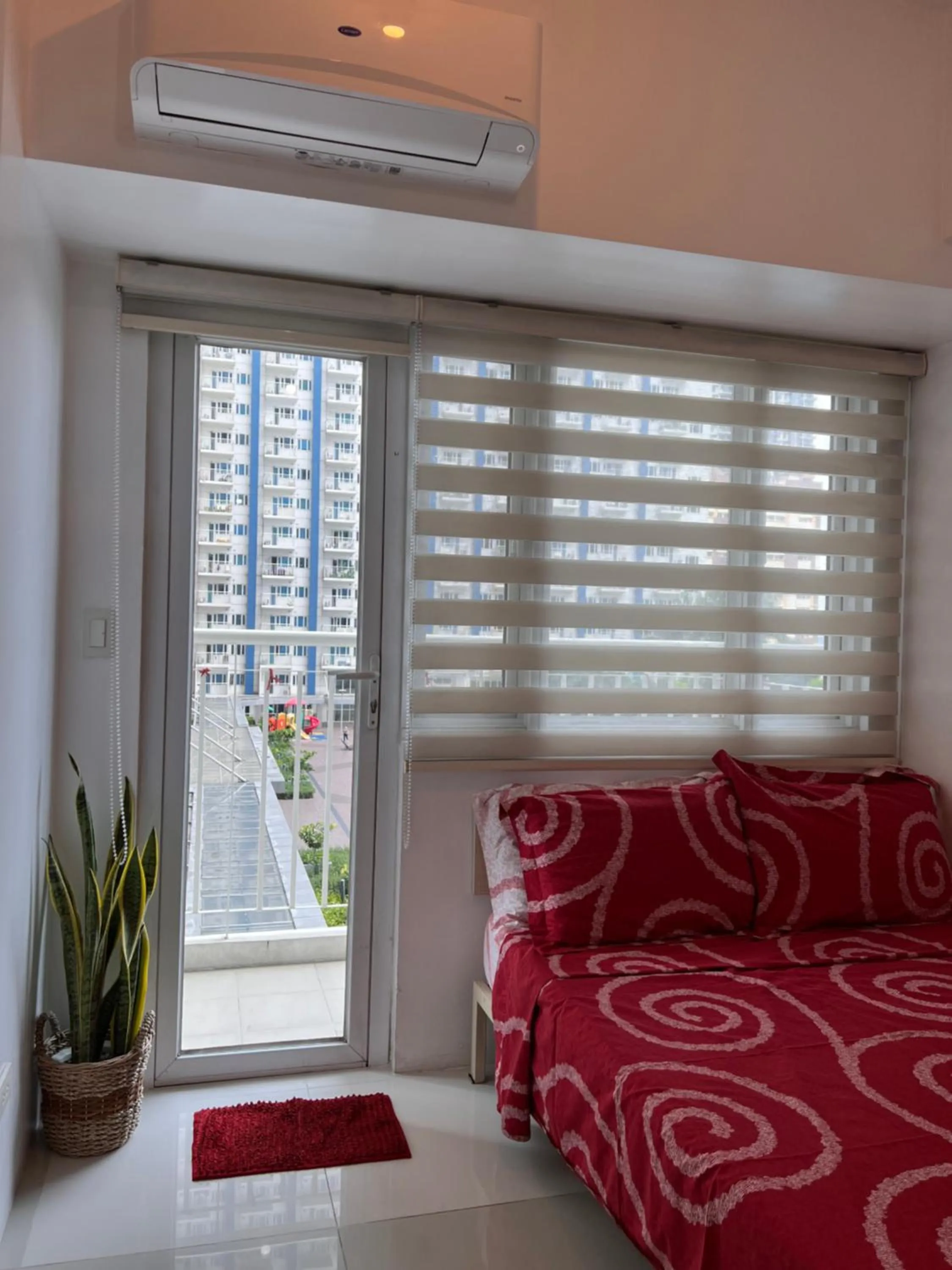 Bed in Studio Units at SM Light Residences Condo Beside Boni MRT Station