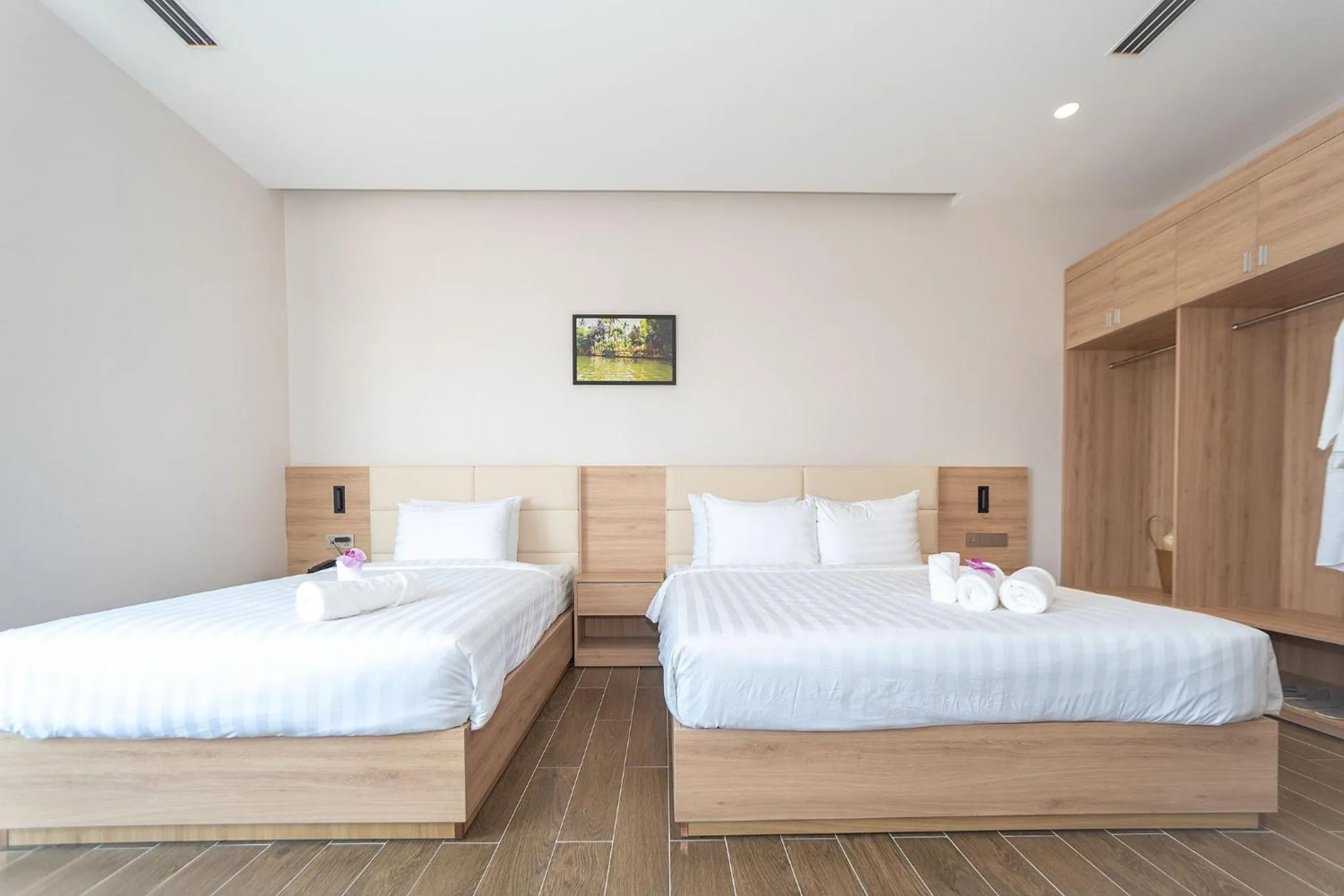 Bed in Bamboo Riverside Boutique Hotel