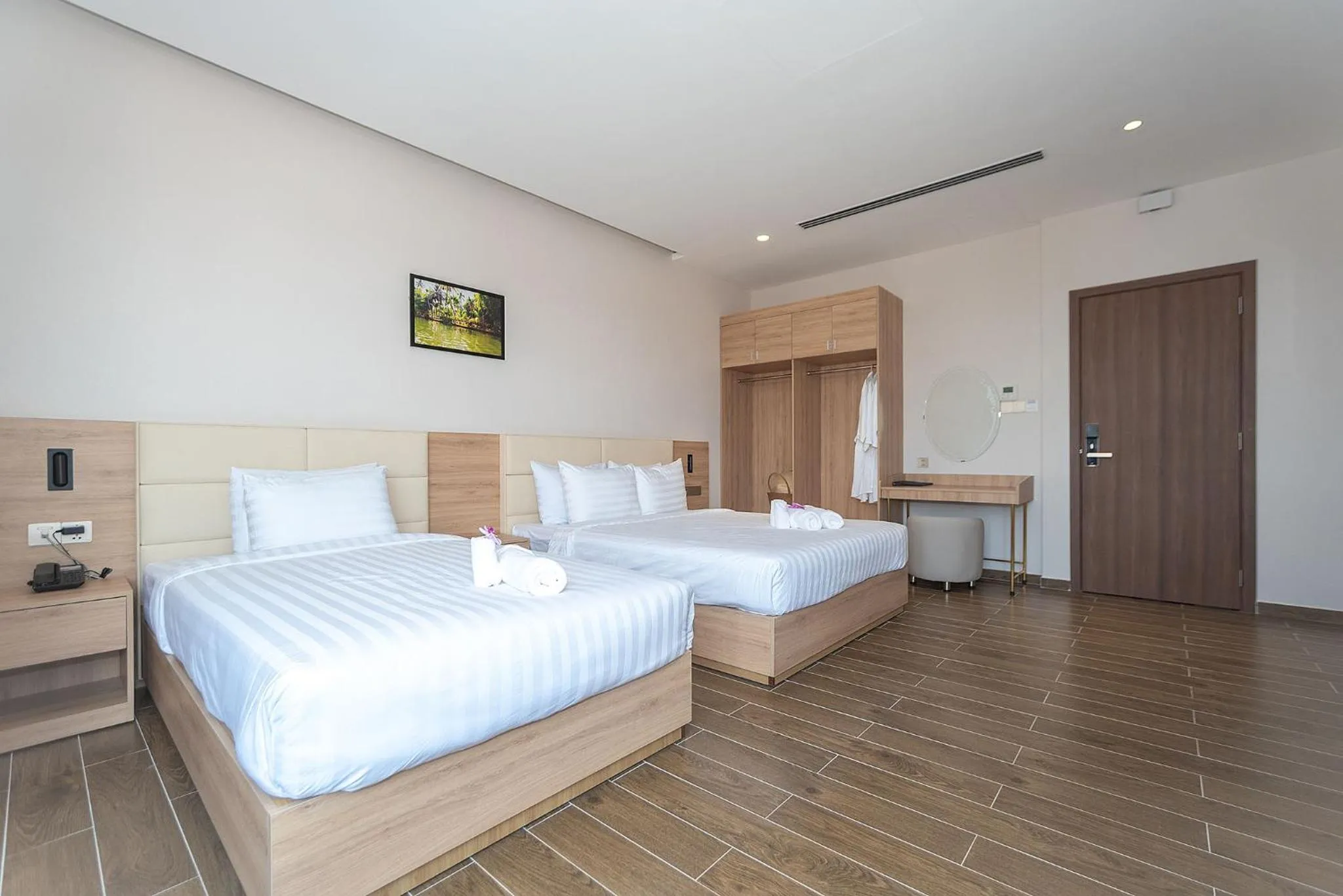 Bed in Bamboo Riverside Boutique Hotel