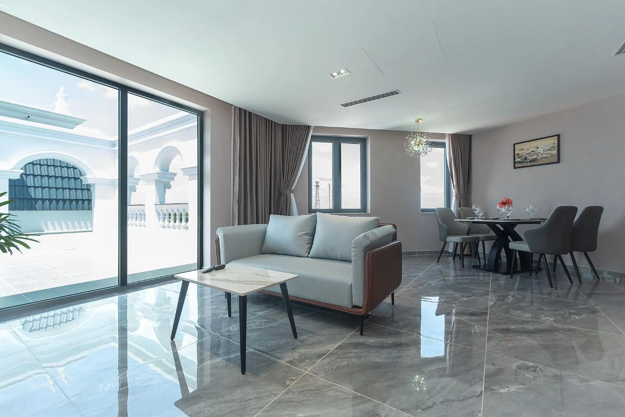 Living room in Bamboo Riverside Boutique Hotel