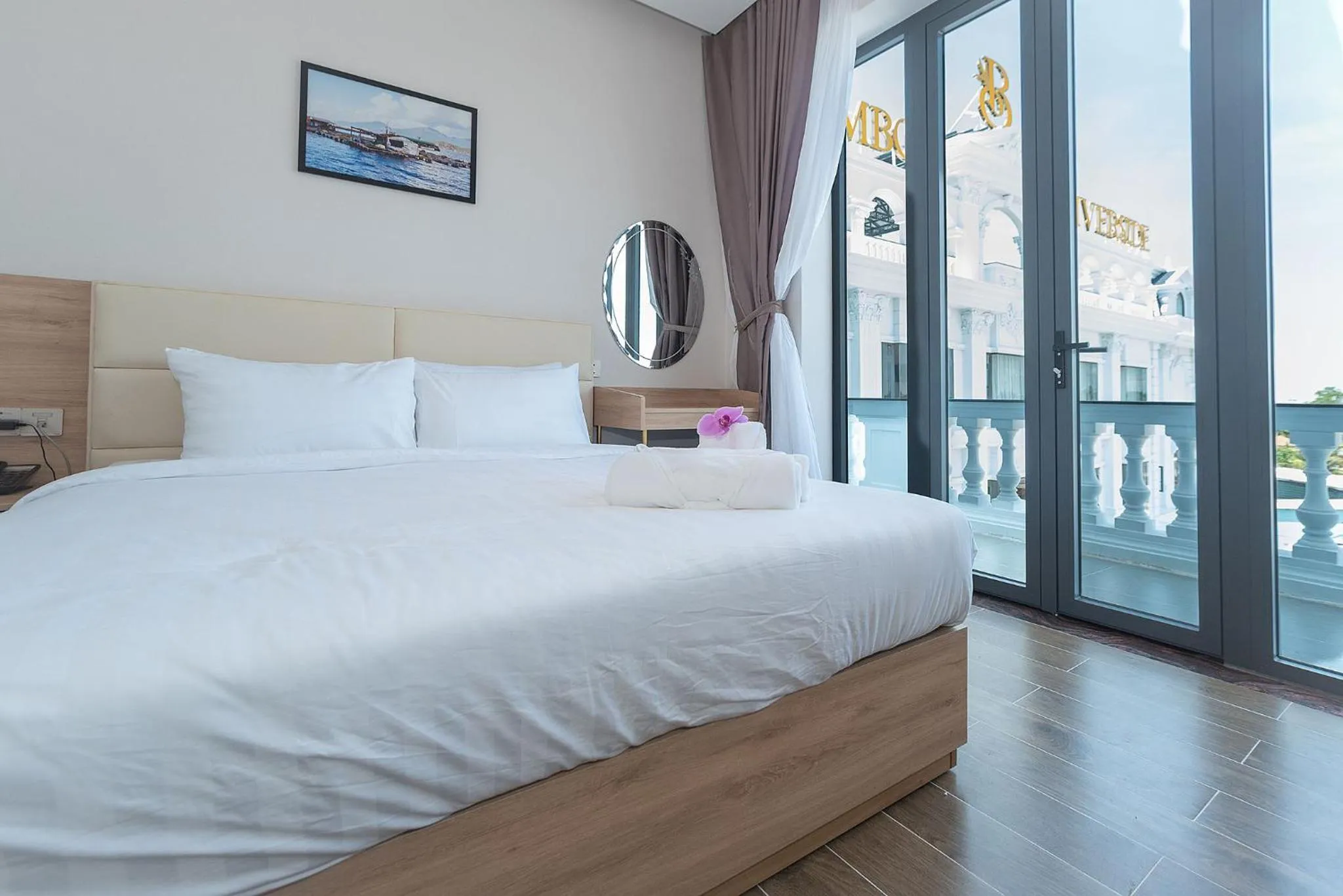 Bed in Bamboo Riverside Boutique Hotel