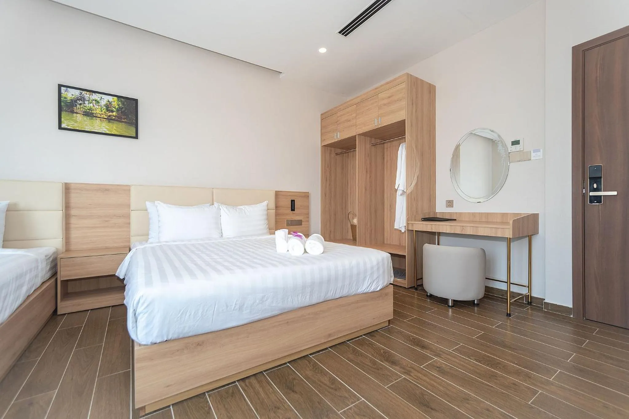 Bed in Bamboo Riverside Boutique Hotel