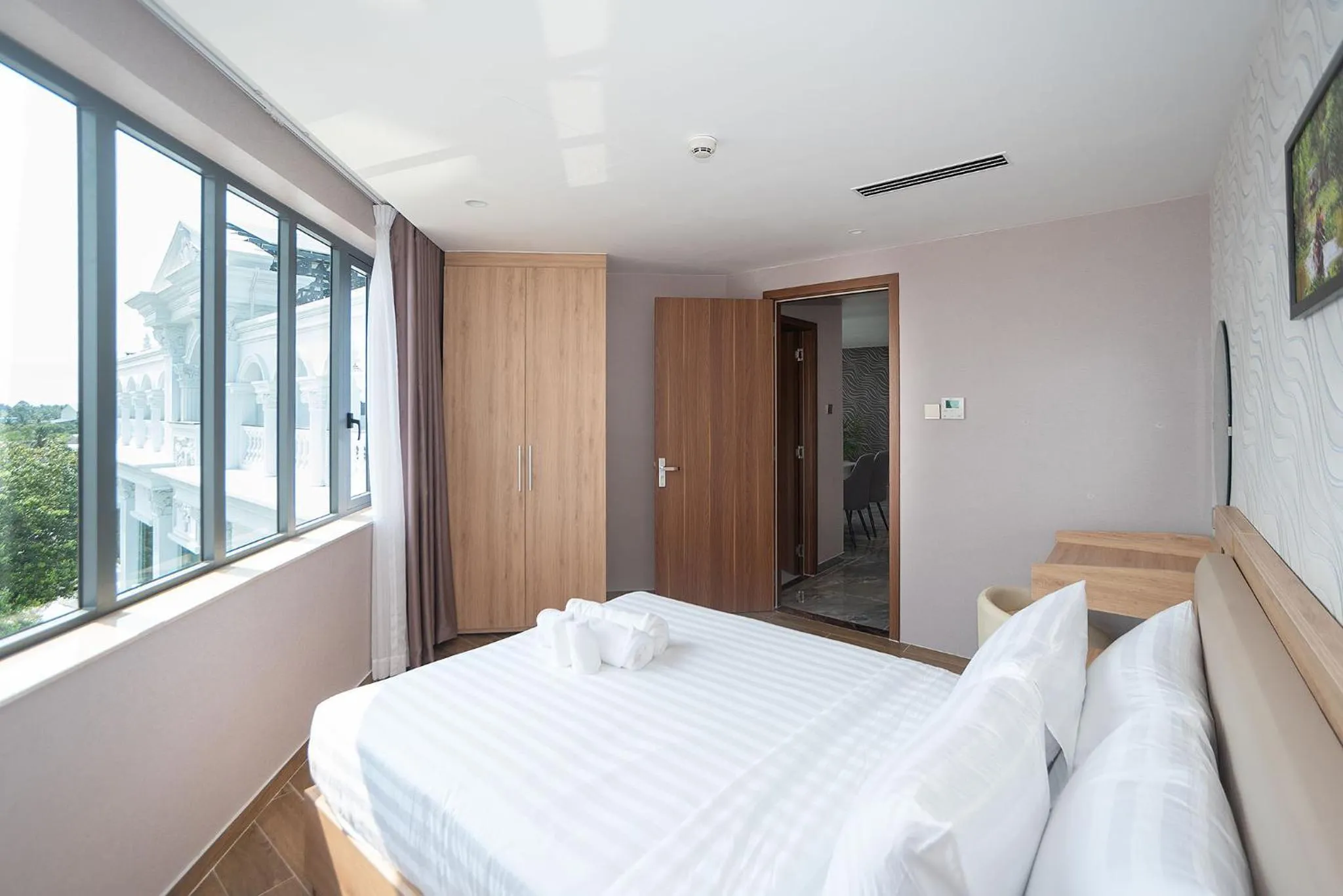 Bed in Bamboo Riverside Boutique Hotel