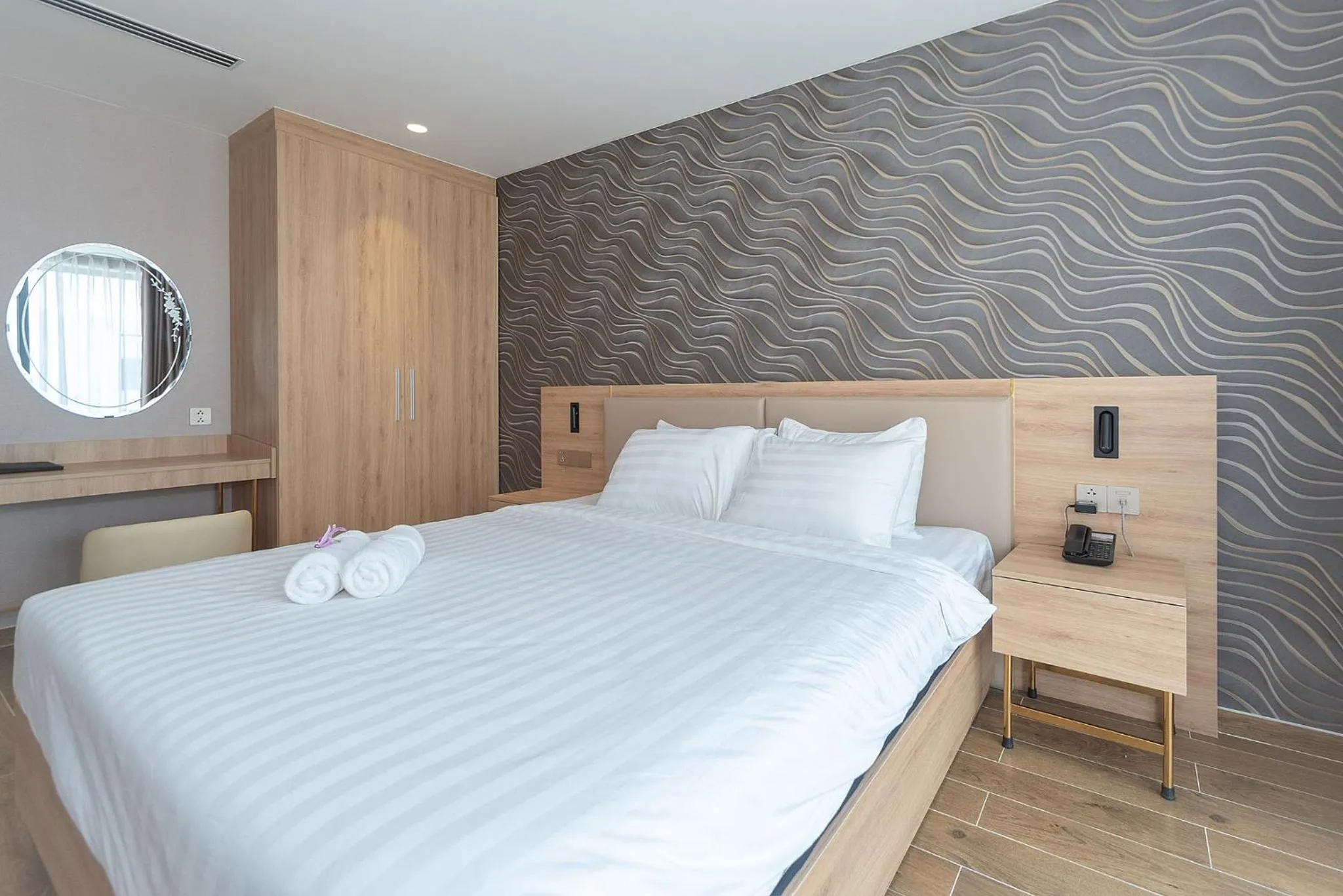 Bed in Bamboo Riverside Boutique Hotel