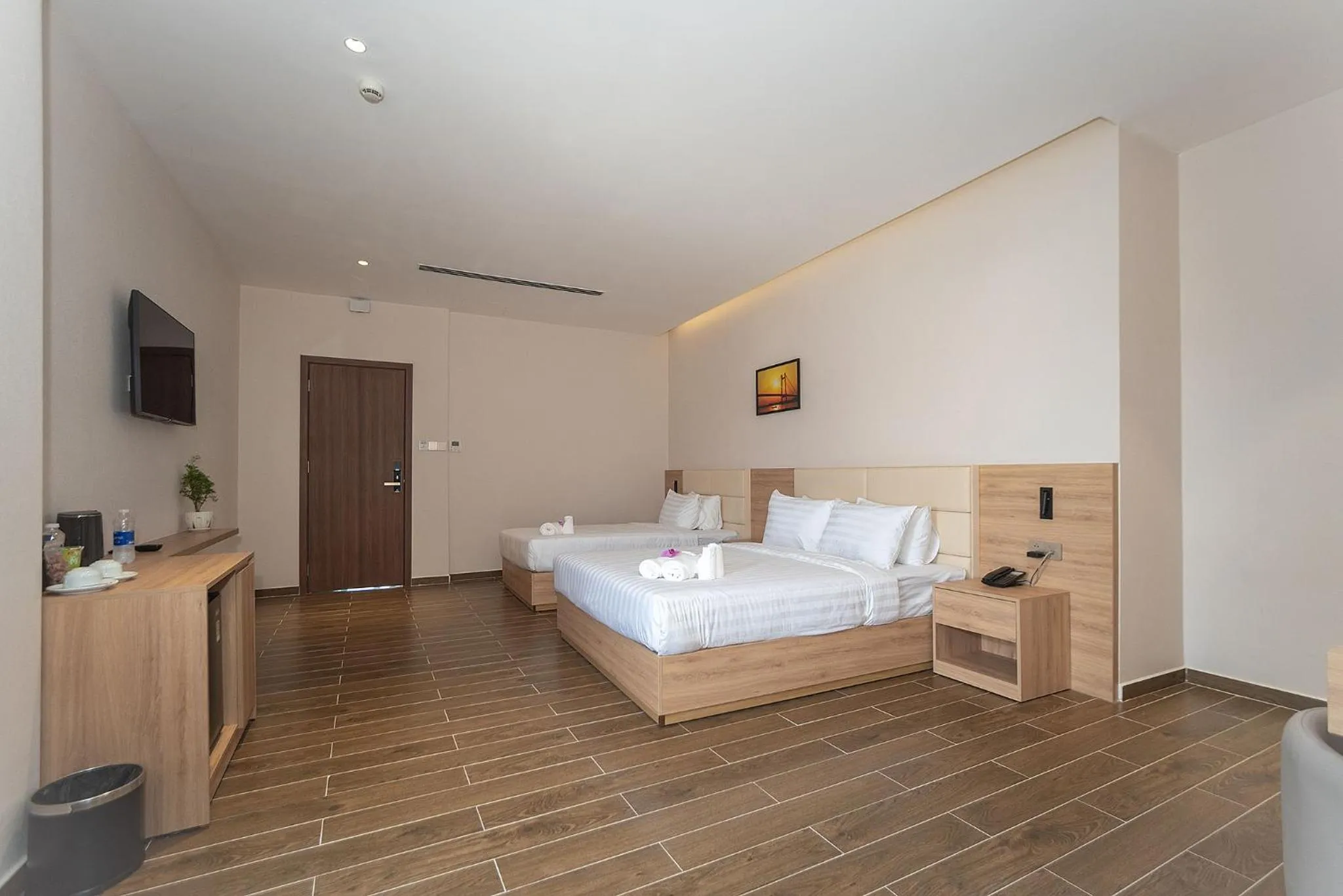 Bed in Bamboo Riverside Boutique Hotel