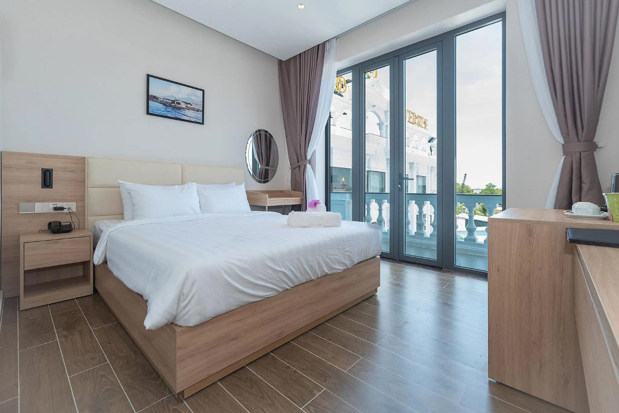 Bed in Bamboo Riverside Boutique Hotel