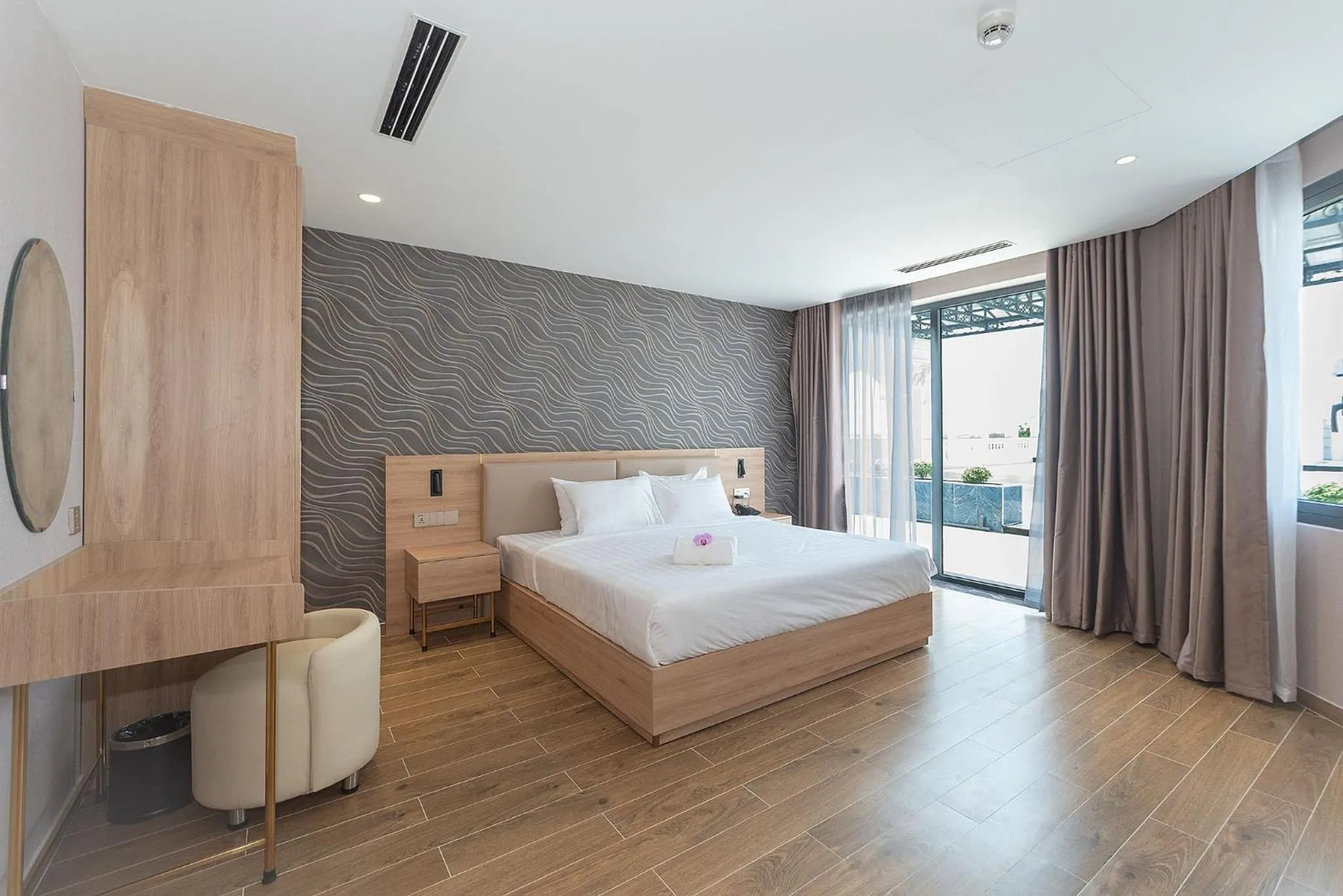 Bed in Bamboo Riverside Boutique Hotel