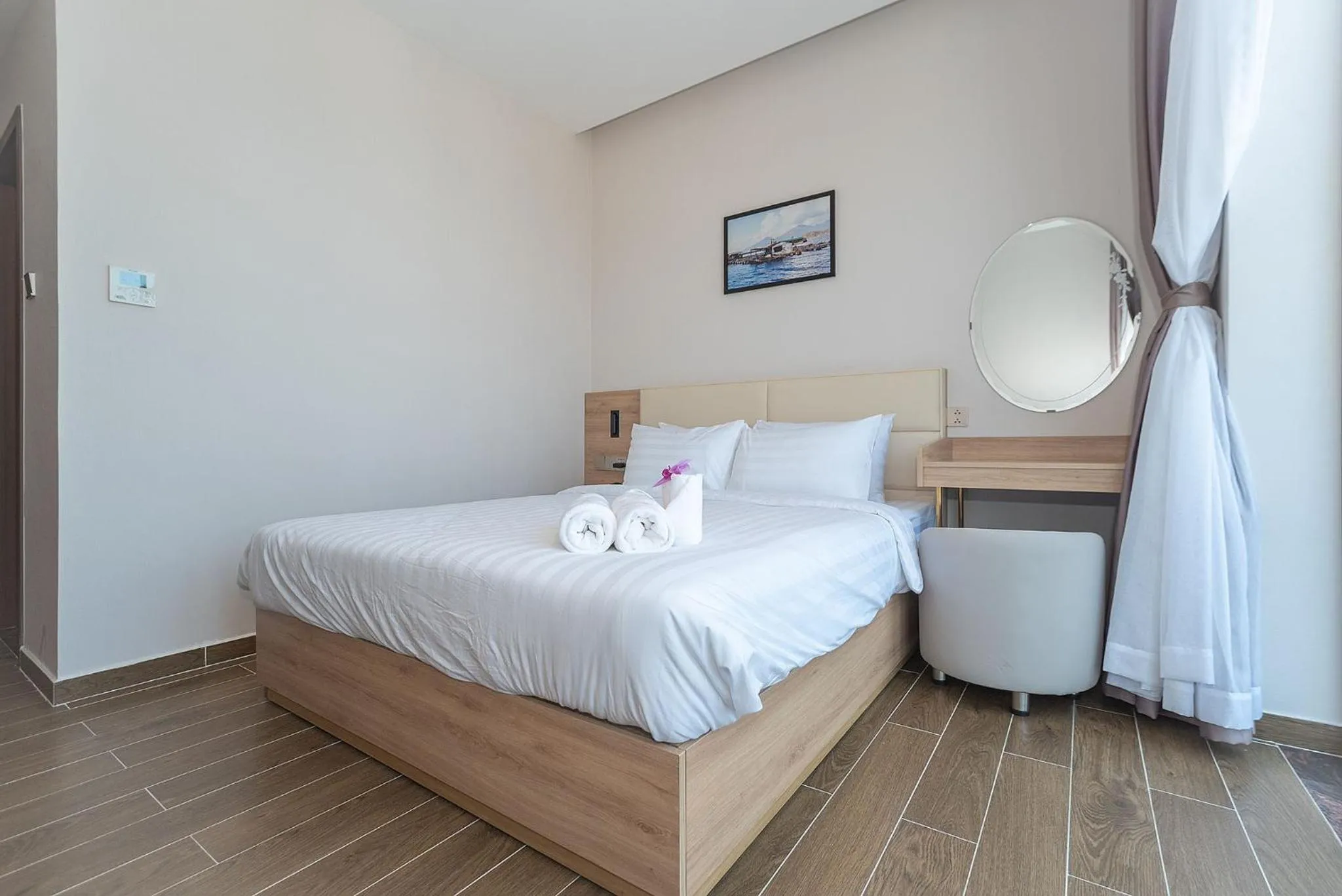 Bed in Bamboo Riverside Boutique Hotel