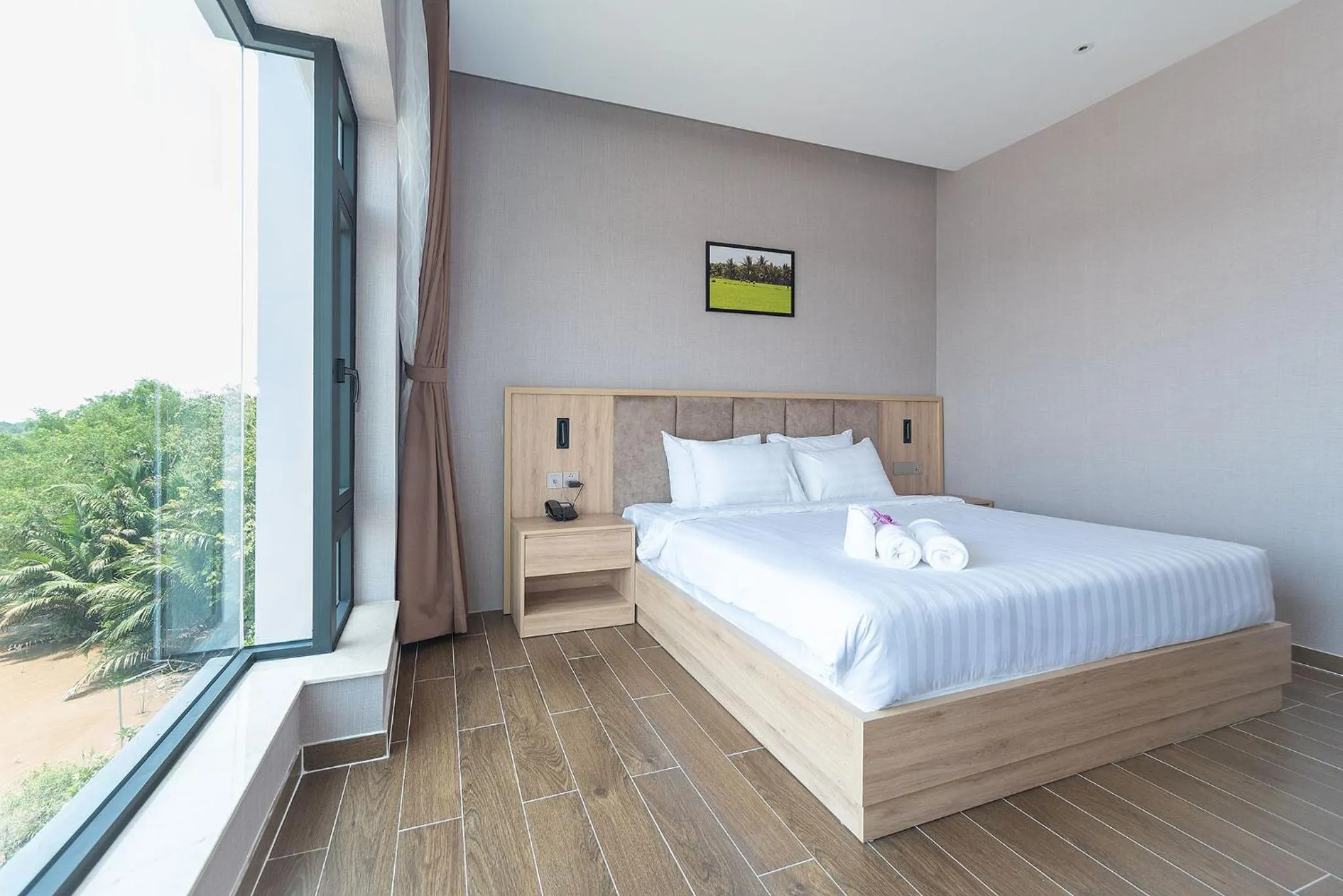 Bed in Bamboo Riverside Boutique Hotel