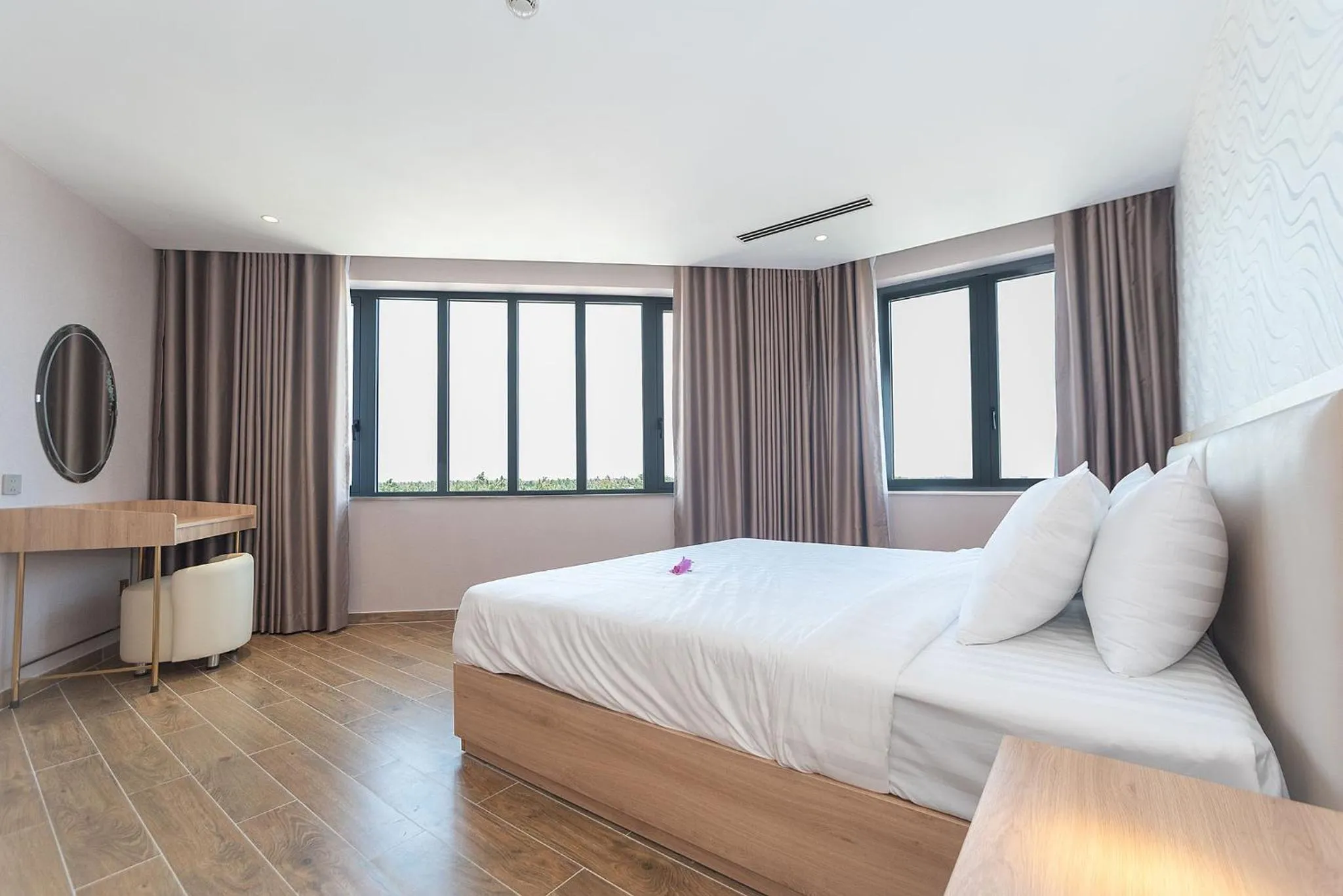 Bed in Bamboo Riverside Boutique Hotel