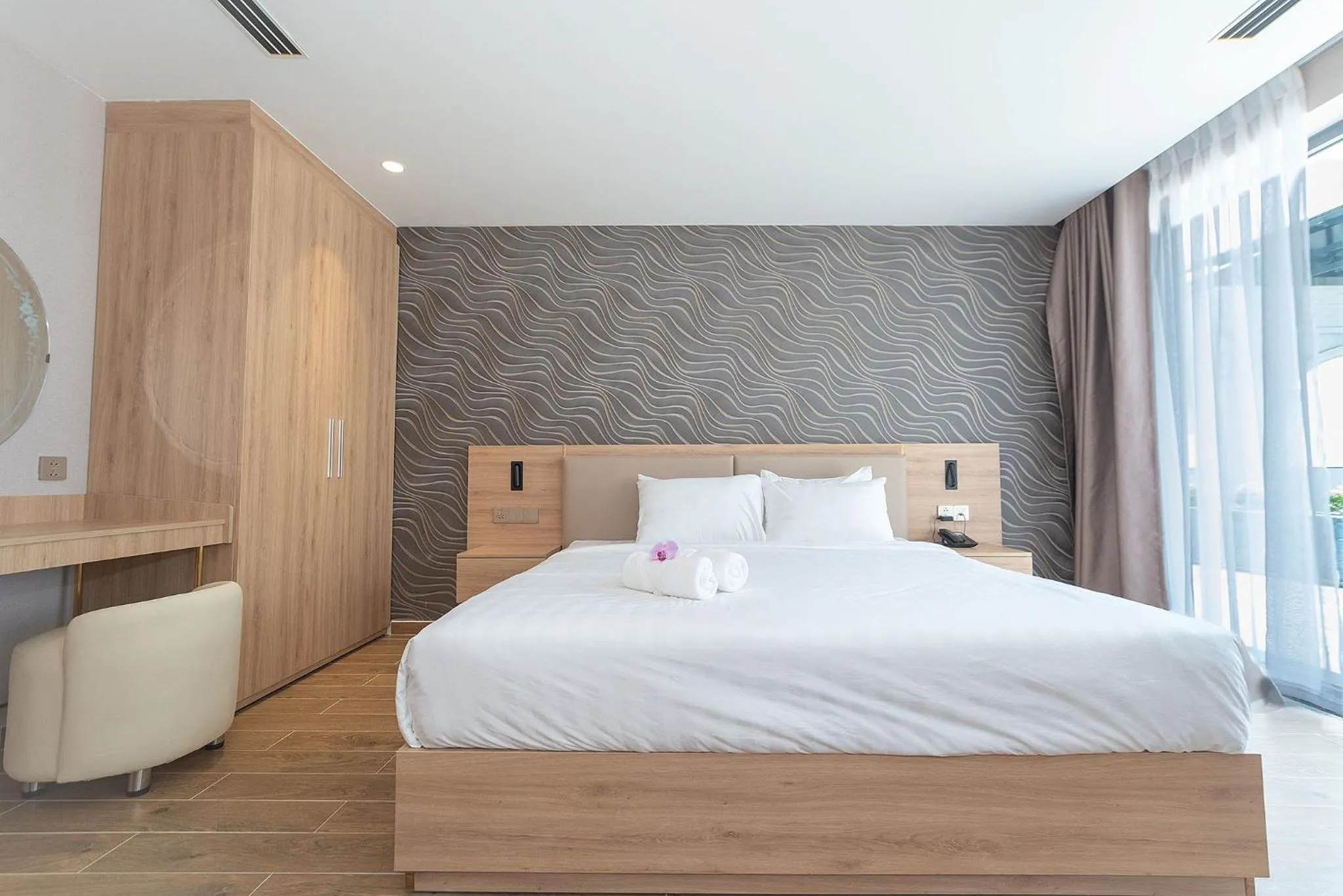 Bed in Bamboo Riverside Boutique Hotel