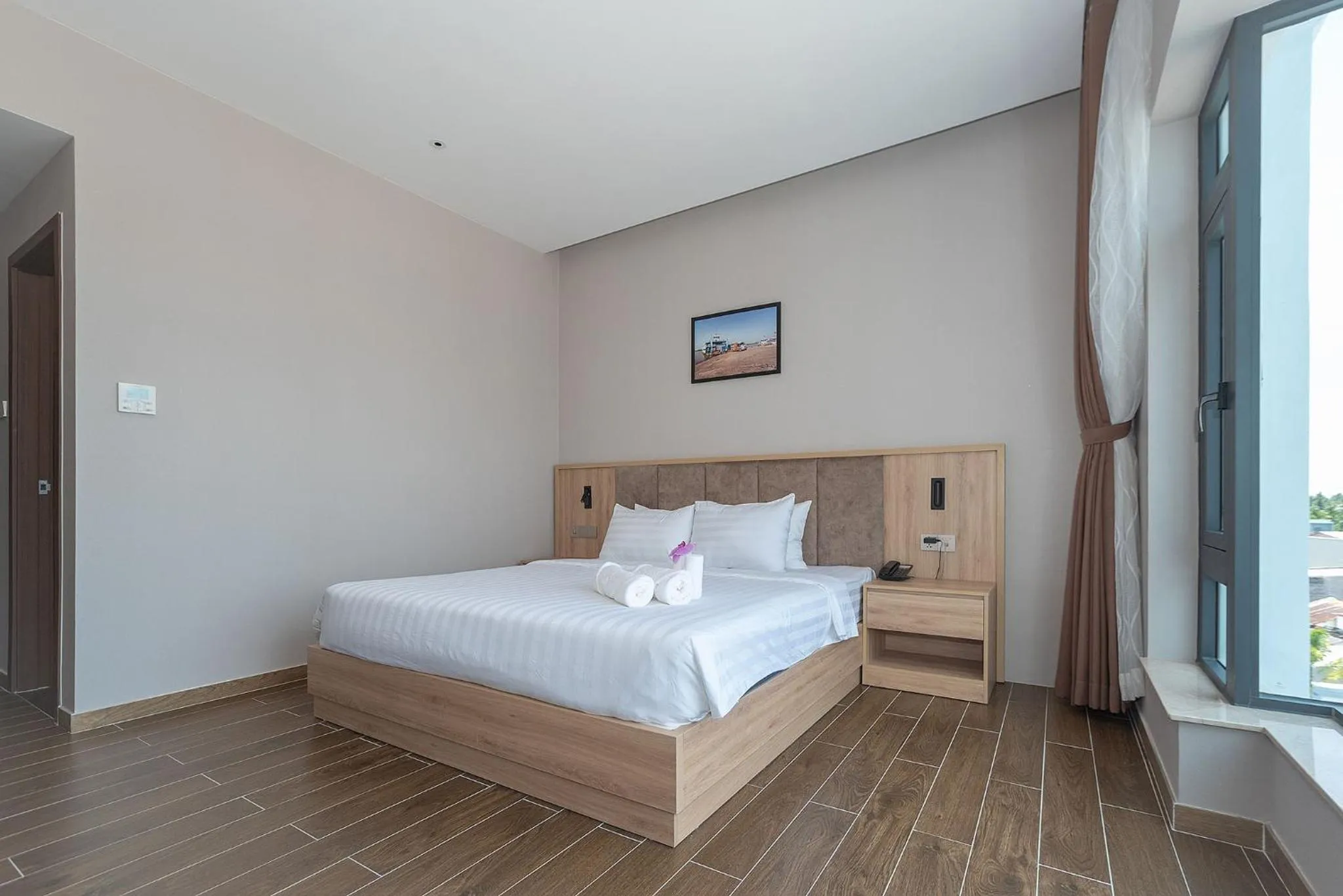 Bed in Bamboo Riverside Boutique Hotel