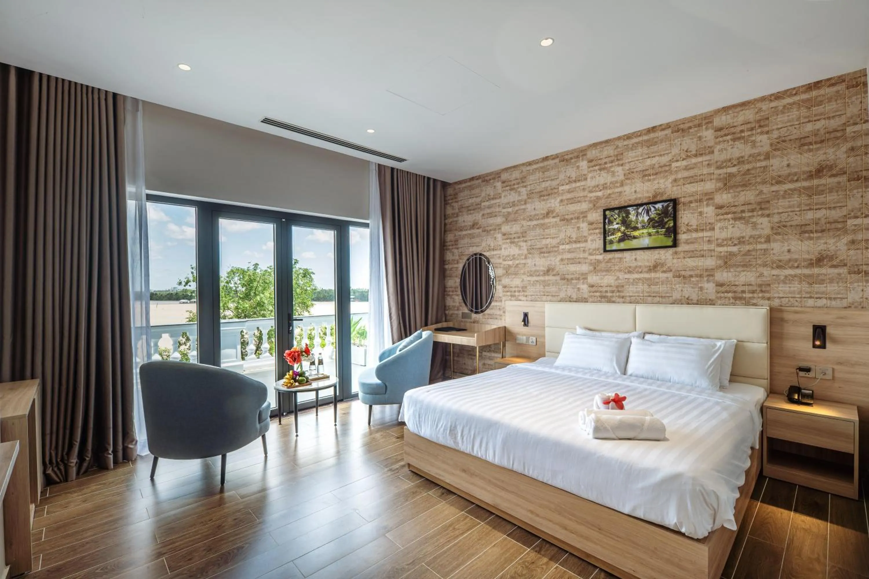 Bedroom, Bed in Bamboo Riverside Boutique Hotel