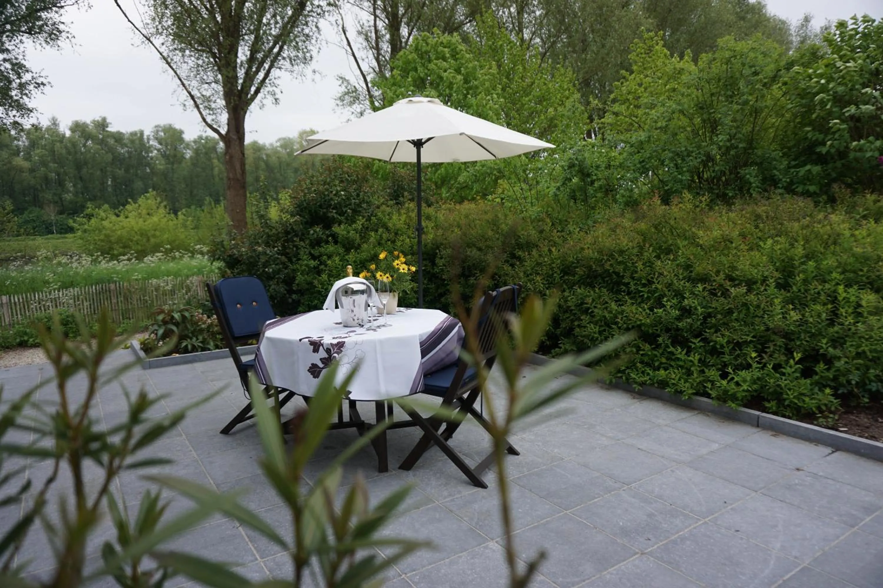 Balcony/Terrace in B&B Scheldekant