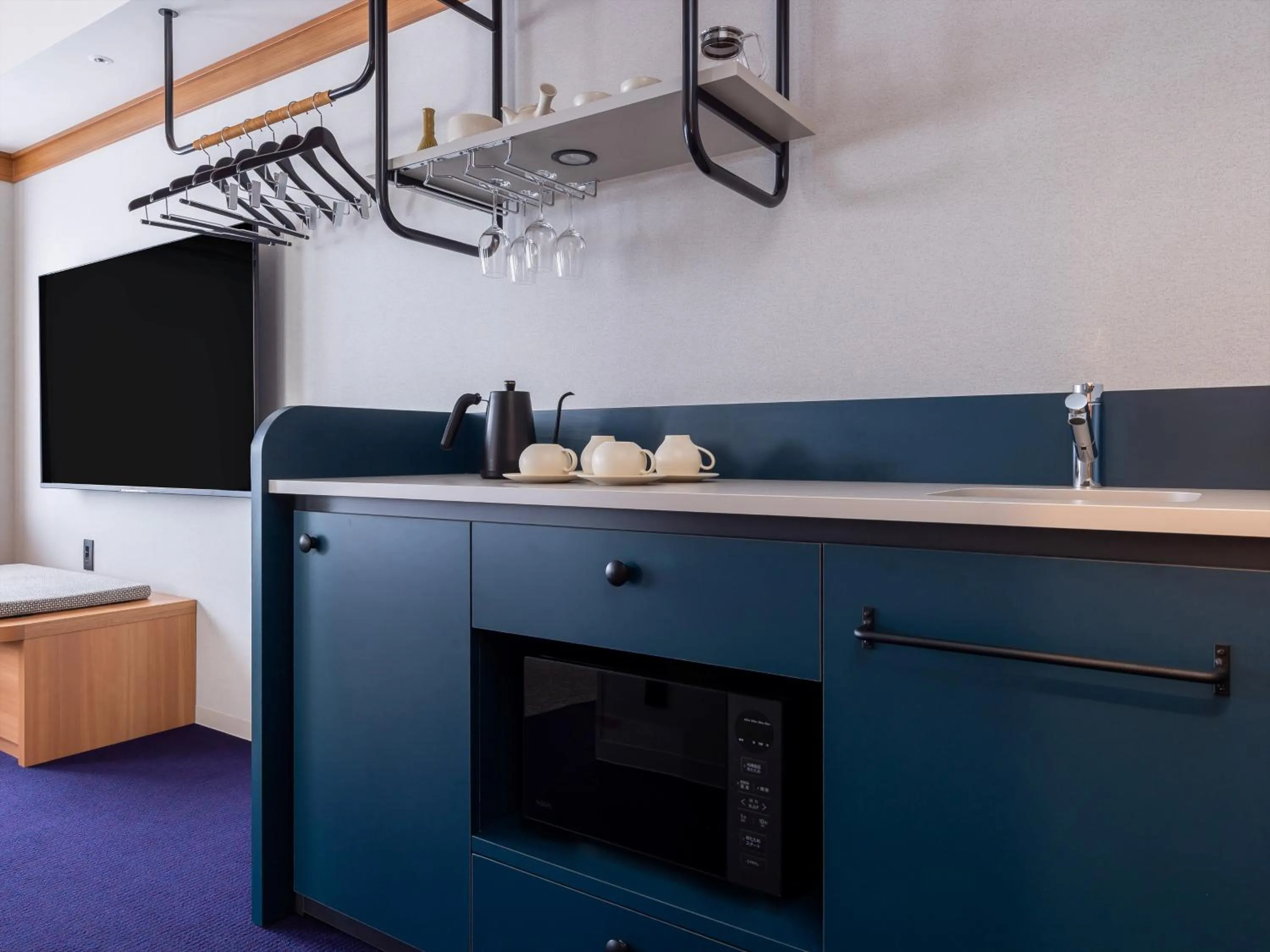 Kitchen or kitchenette in HANARE by Tokyu Stay Kyoto Sanjo